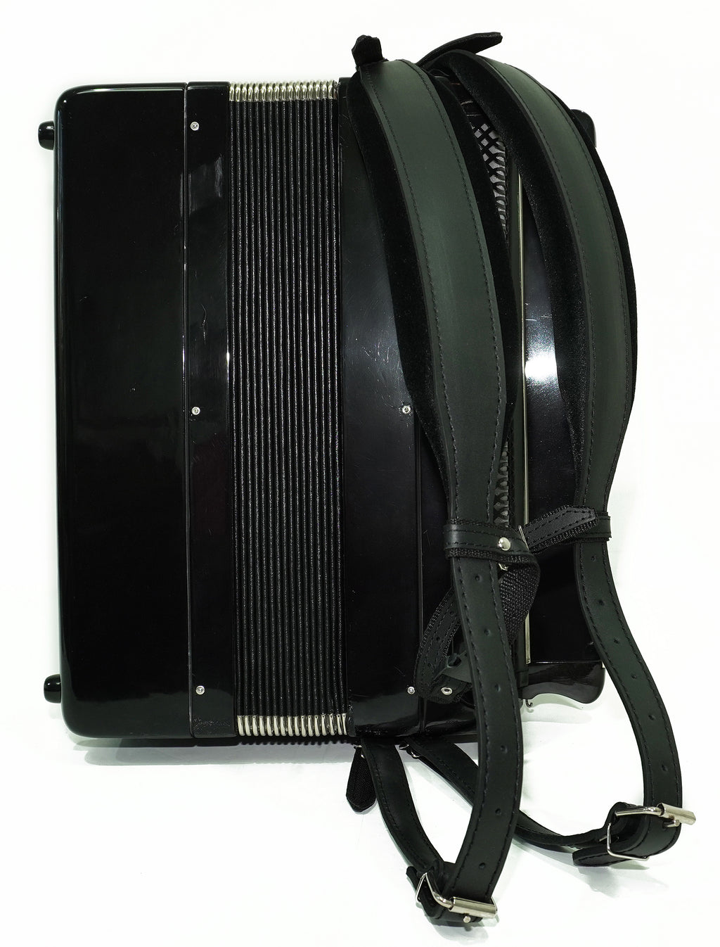 Vintage Converter Free Bass Button Accordion Yasnaya Polyana Russian Bayan Copper Voices Solid Reeds, New Straps and Soft Case, 2757