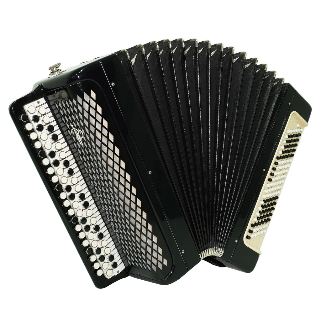 Bayan Accordion Tulskiy Tula 3 Row Chromatic Button Accordion 120 Bass, Vintage Music Box B System, New Straps, Soviet Harmonica, 2758