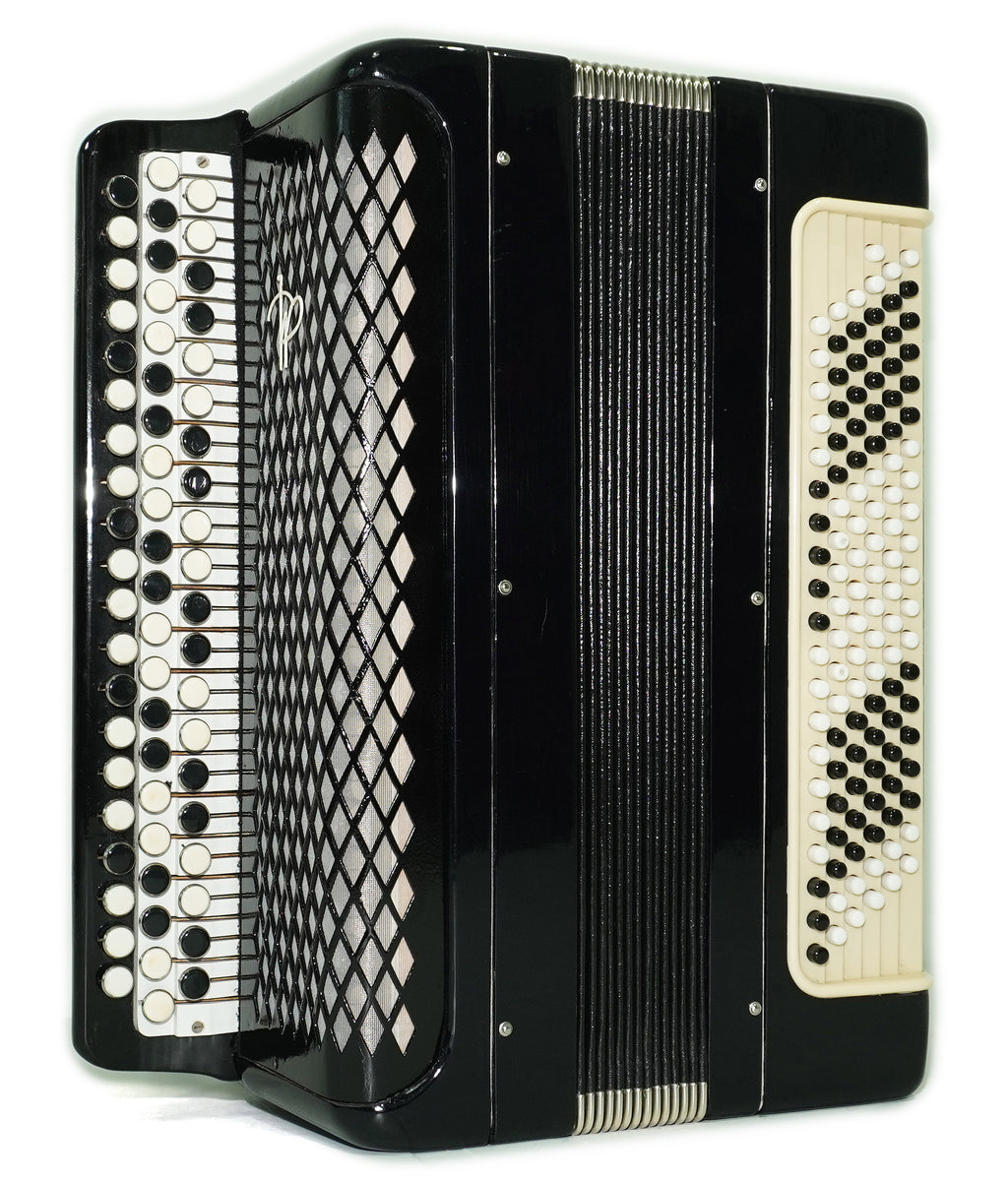 Bayan Accordion Tulskiy Tula 3 Row Chromatic Button Accordion 120 Bass, Vintage Music Box B System, New Straps, Soviet Harmonica, 2758