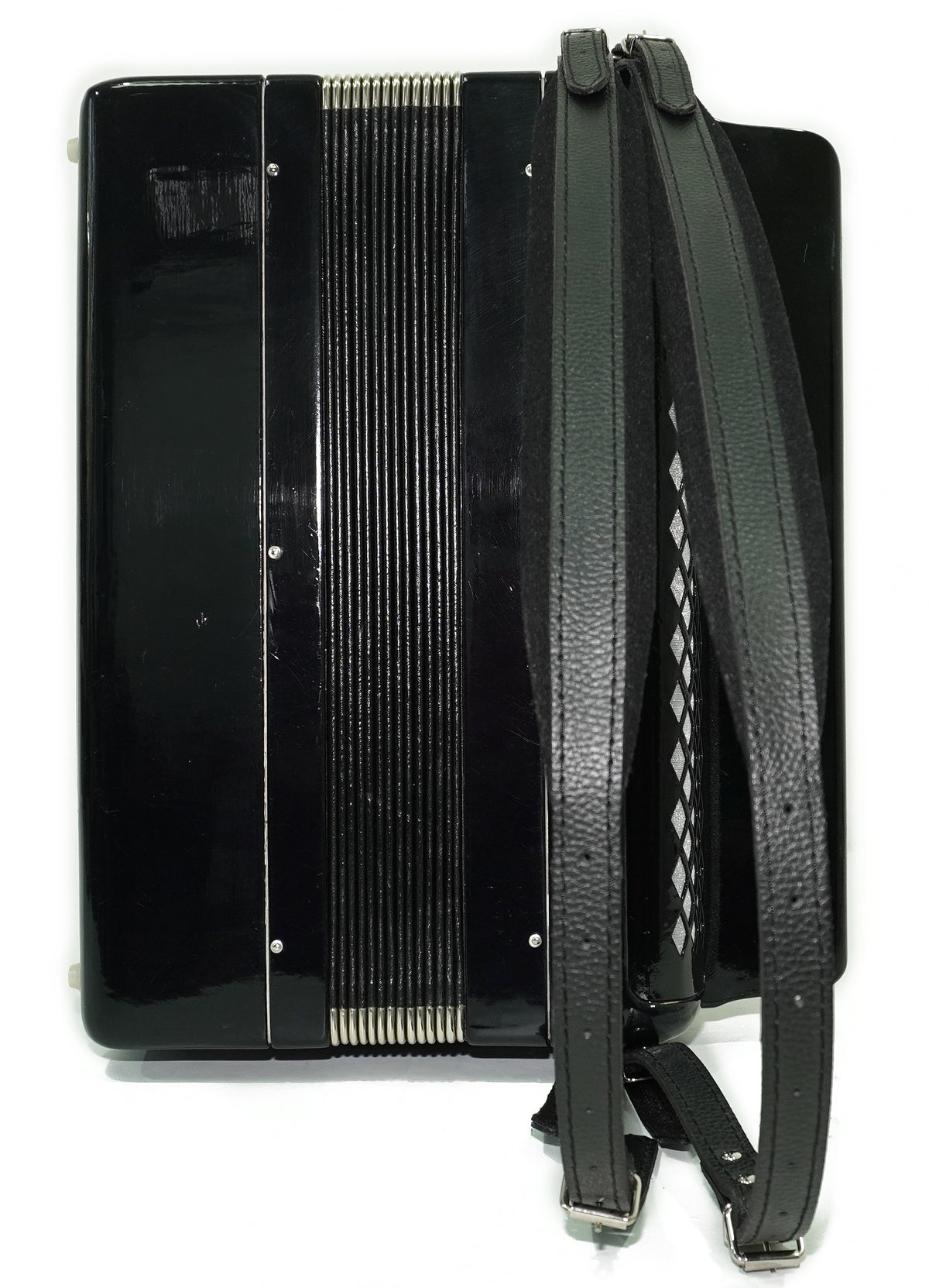 Bayan Accordion Tulskiy Tula 3 Row Chromatic Button Accordion 120 Bass, Vintage Music Box B System, New Straps, Soviet Harmonica, 2758
