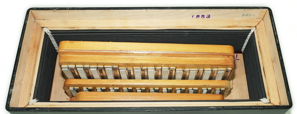 Bayan Accordion Tulskiy Tula 3 Row Chromatic Button Accordion 120 Bass, Vintage Music Box B System, New Straps, Soviet Harmonica, 2758