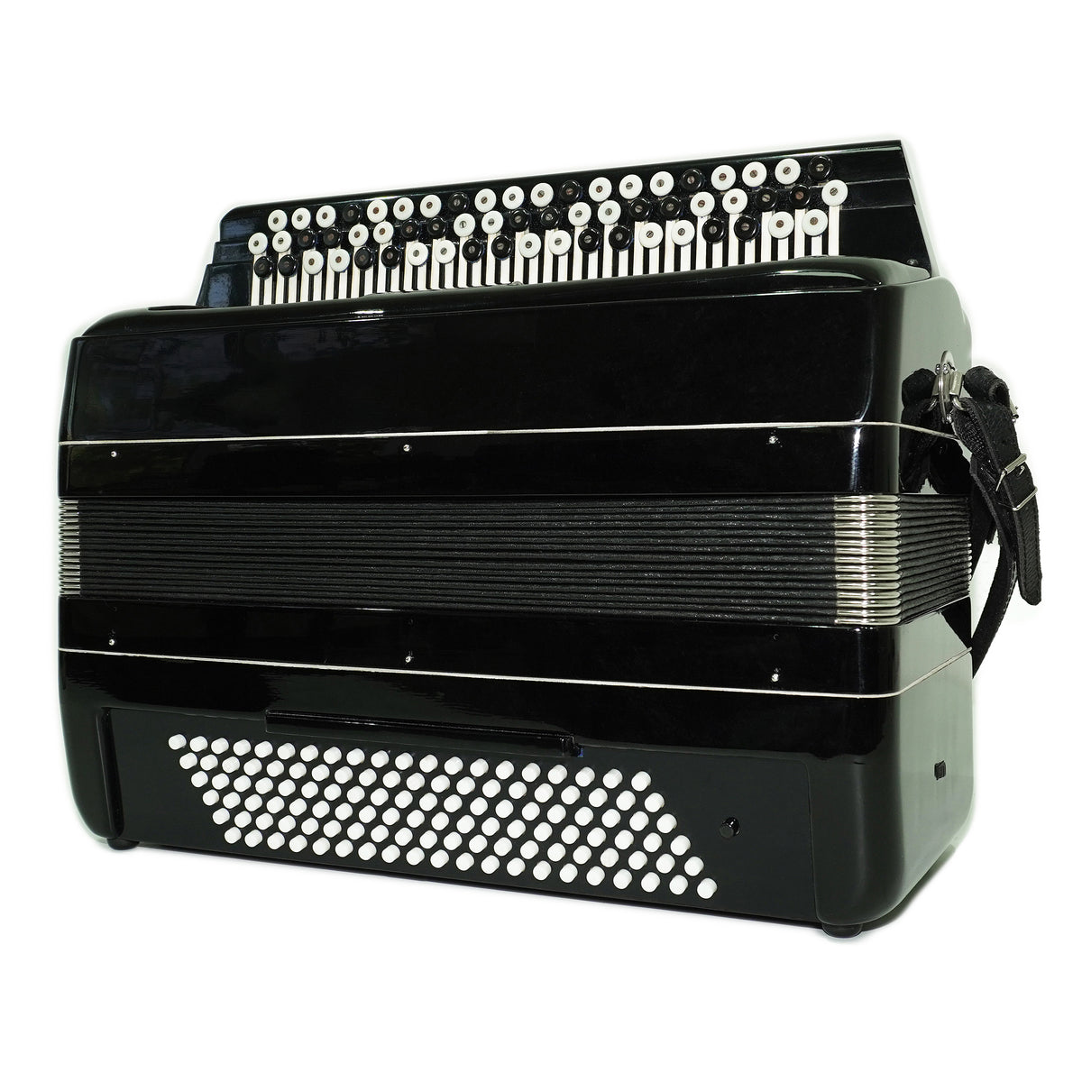 Converter Free Bass Button Accordion Yavir Ukraine Bayan Solid Reeds, New Straps and Soft Case, 2761