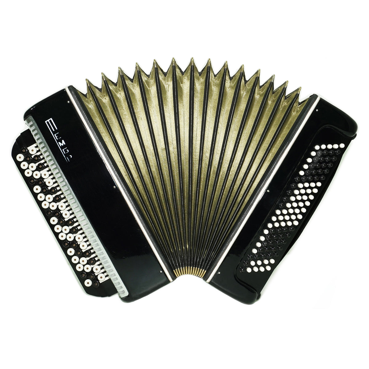 Bayan Tembr Ukraine Button Accordion 100 Bass, New Straps and Case, Concertina Stradella B System, Harmonica in Tune, 2767