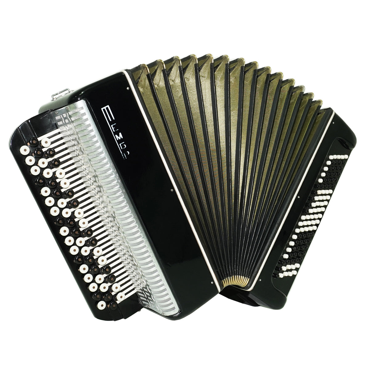 Bayan Tembr Ukraine Button Accordion 100 Bass, New Straps and Case, Concertina Stradella B System, Harmonica in Tune, 2767