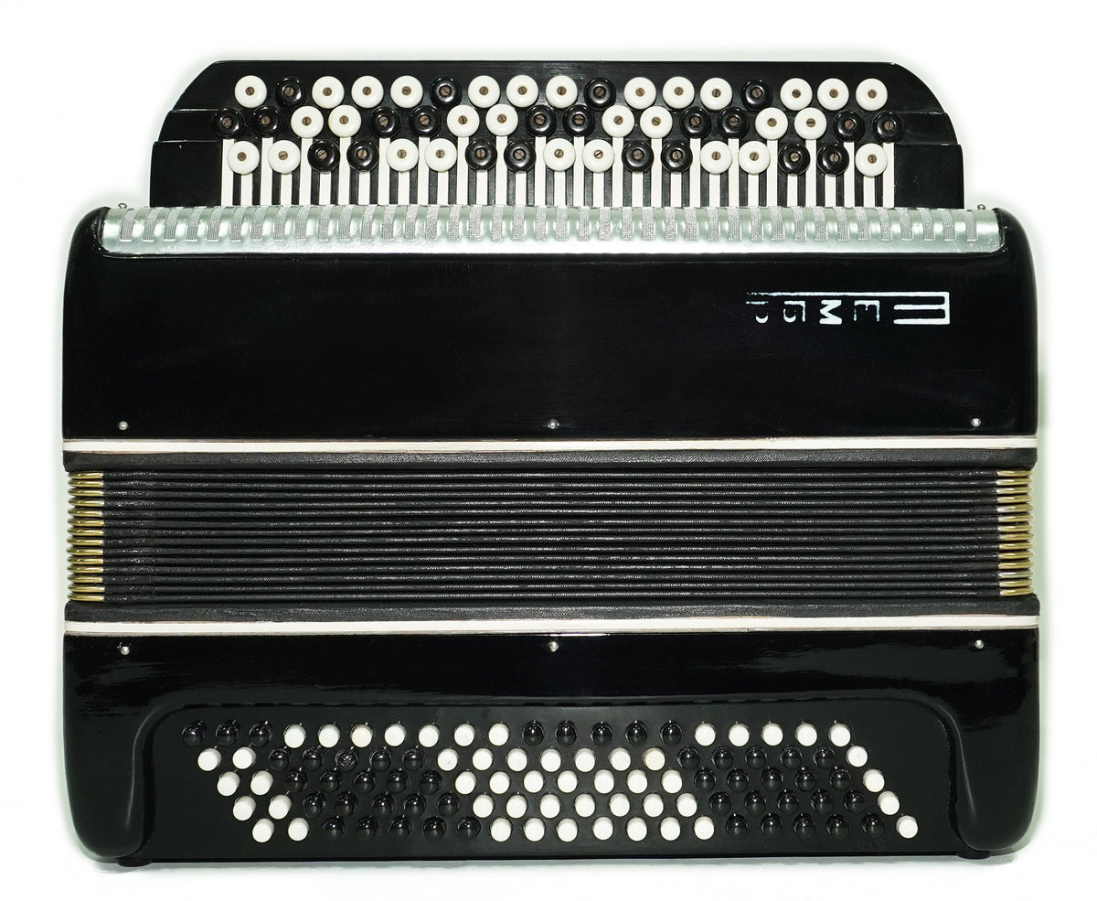 Bayan Tembr Ukraine Button Accordion 100 Bass, New Straps and Case, Concertina Stradella B System, Harmonica in Tune, 2767