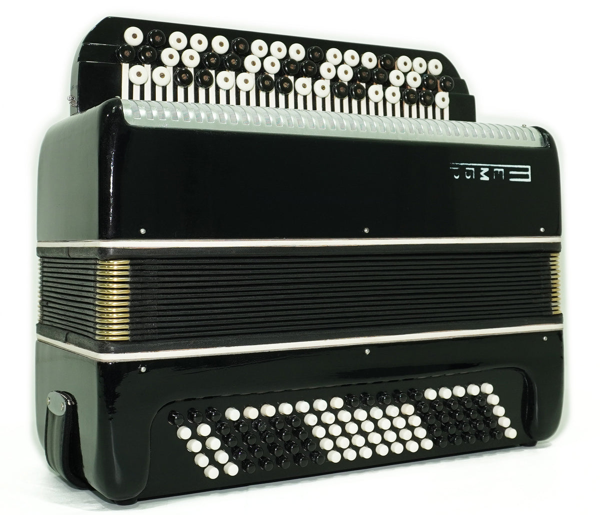 Bayan Tembr Ukraine Button Accordion 100 Bass, New Straps and Case, Concertina Stradella B System, Harmonica in Tune, 2767