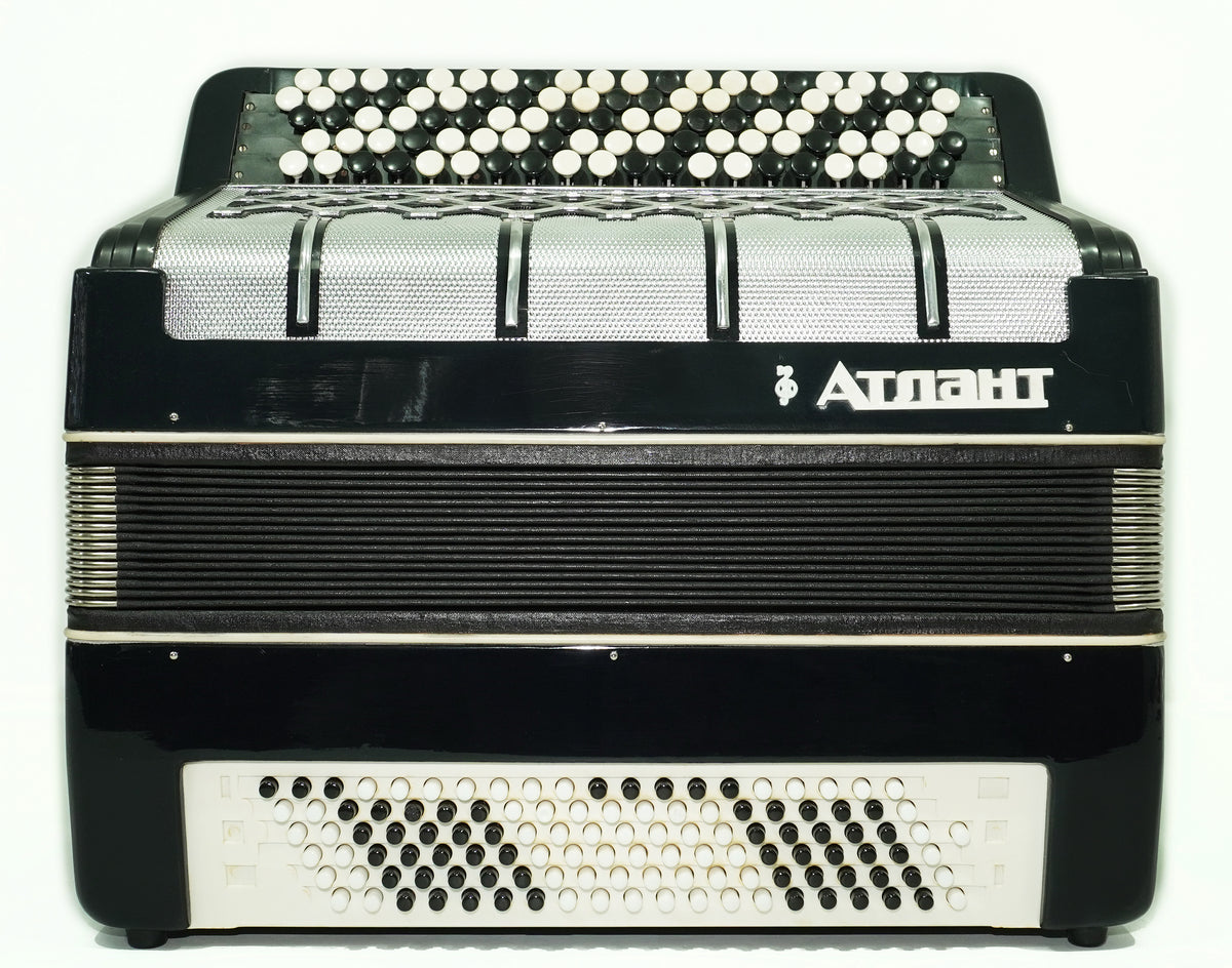 Concert Bayan Atlant 5 Rows Chromatic Button Accordion 120 Bass B System, New straps, Rich and Powerful sound! 2772