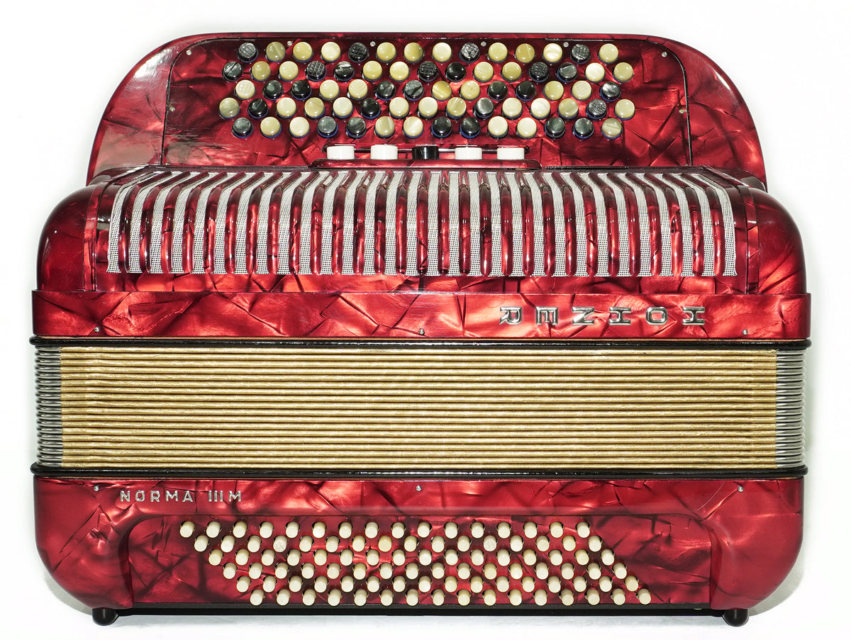 Hohner Norma III M Lightweight B Griff 5 Row Button Accordion 96 bass, made in Germany, Bayan Accordian, New Straps and Soft Bag, 2773