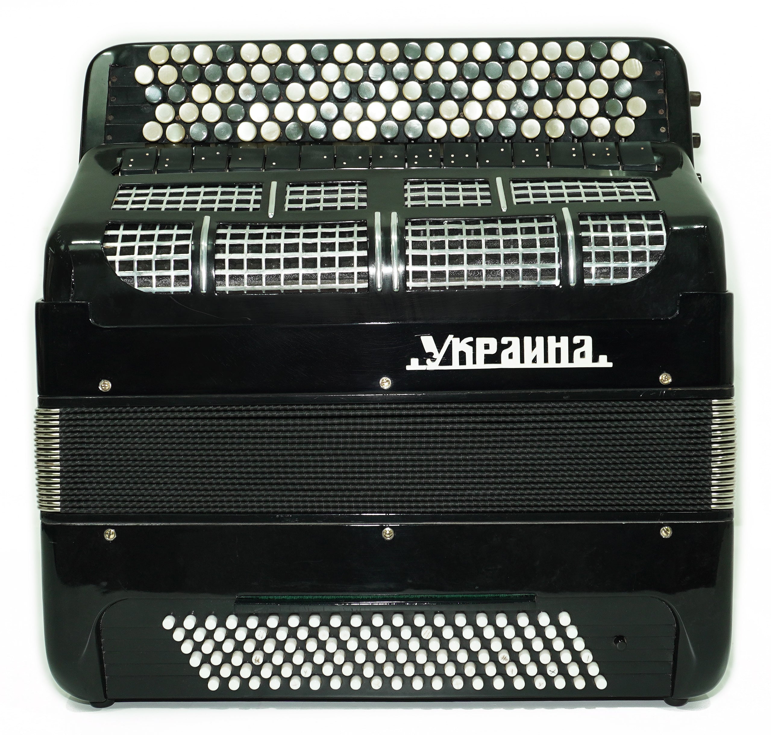 Ukraine Solid Reeds Button Accordion 120 Bass 5 Row B System Bayan Double Cassotto Converter Free Bass, Professional Musical Instrument