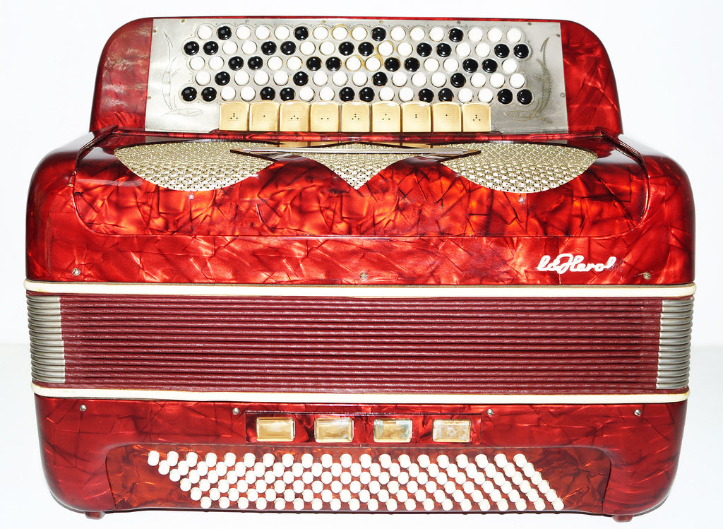 Original Meinel and Herold, made in Germany 120 Bass, 13 Registers, 5 Rows Button Accordion Bayan, 47 Amazing Rich sound!