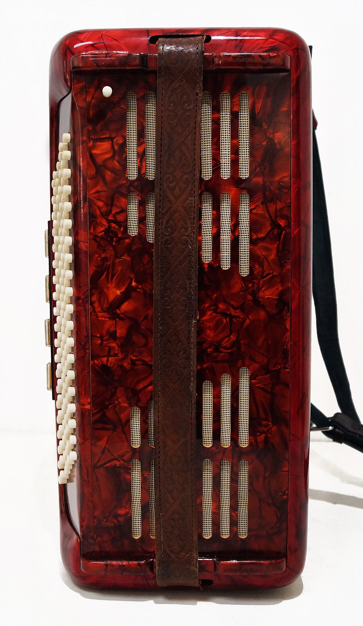 Original Meinel and Herold, made in Germany 120 Bass, 13 Registers, 5 Rows Button Accordion Bayan, 47 Amazing Rich sound!