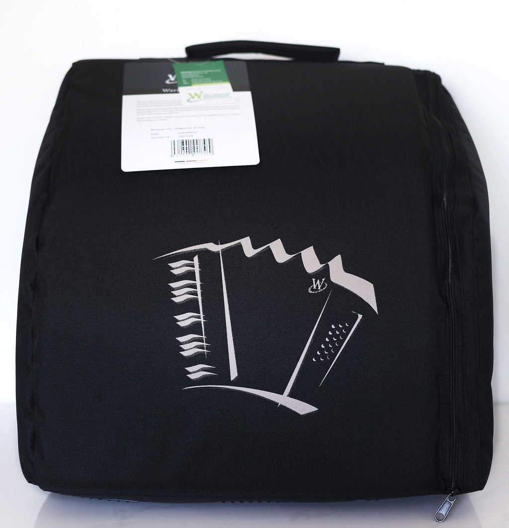 NEW Weltmeister Romance 703 5 Rows Chromatic Button Accordion, made in Germany, 96 Bass buttons, B-Gripp, Blue Pearl, incl. Straps and Case, Item Location USA