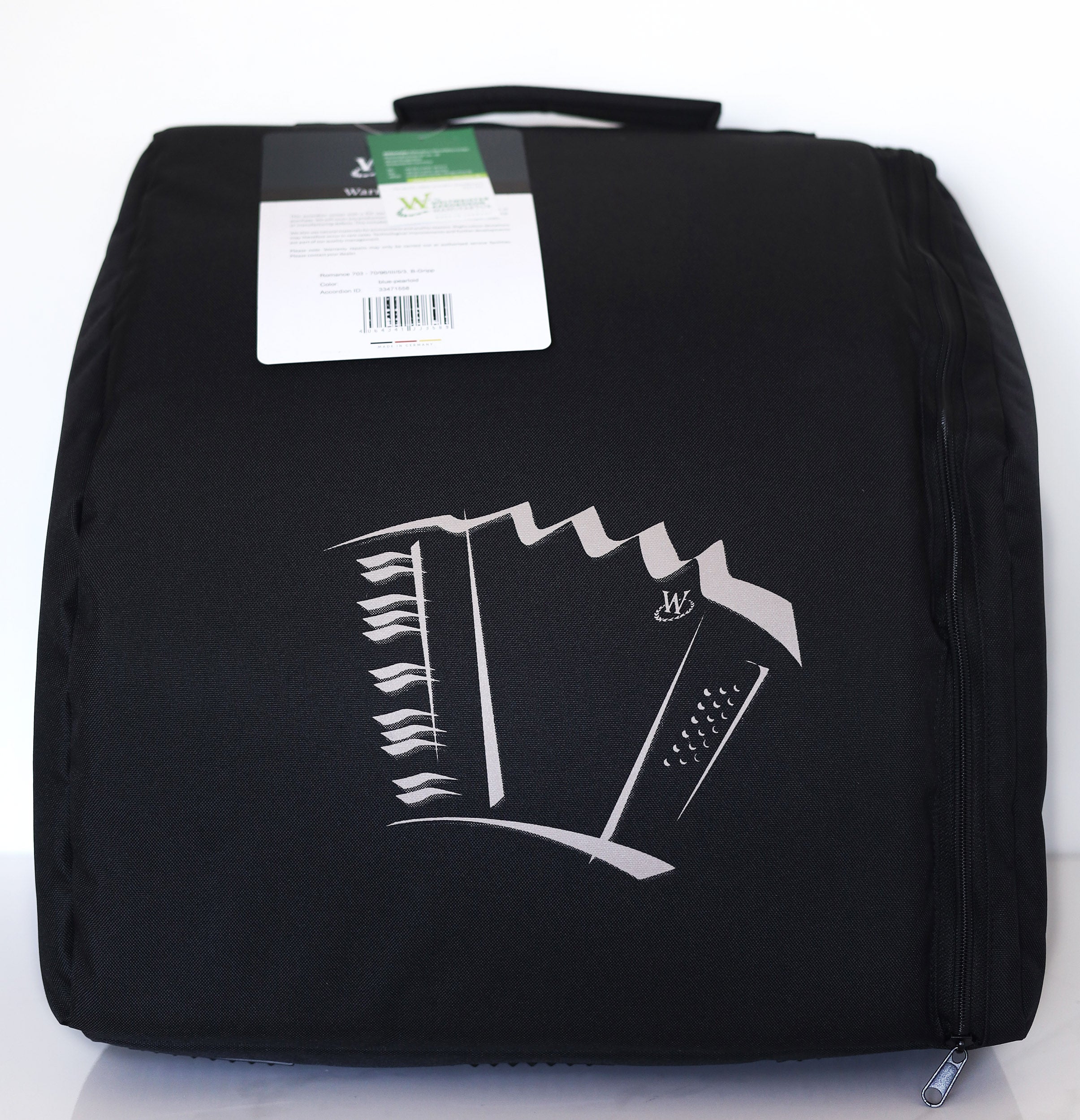 NEW Weltmeister Romance 703 5 Rows Chromatic Button Accordion, made in Germany, 96 Bass buttons, B-Gripp, Blue Pearl, incl. Straps and Case, Item Location USA