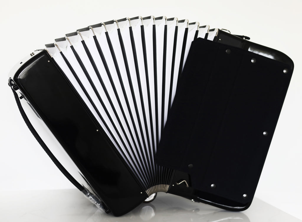 NEW Weltmeister Romance 874 5 Rows Chromatic Button Accordion, made in Germany, 120 Bass buttons, B-Gripp, Black, incl. Straps and Case, Item Location USA