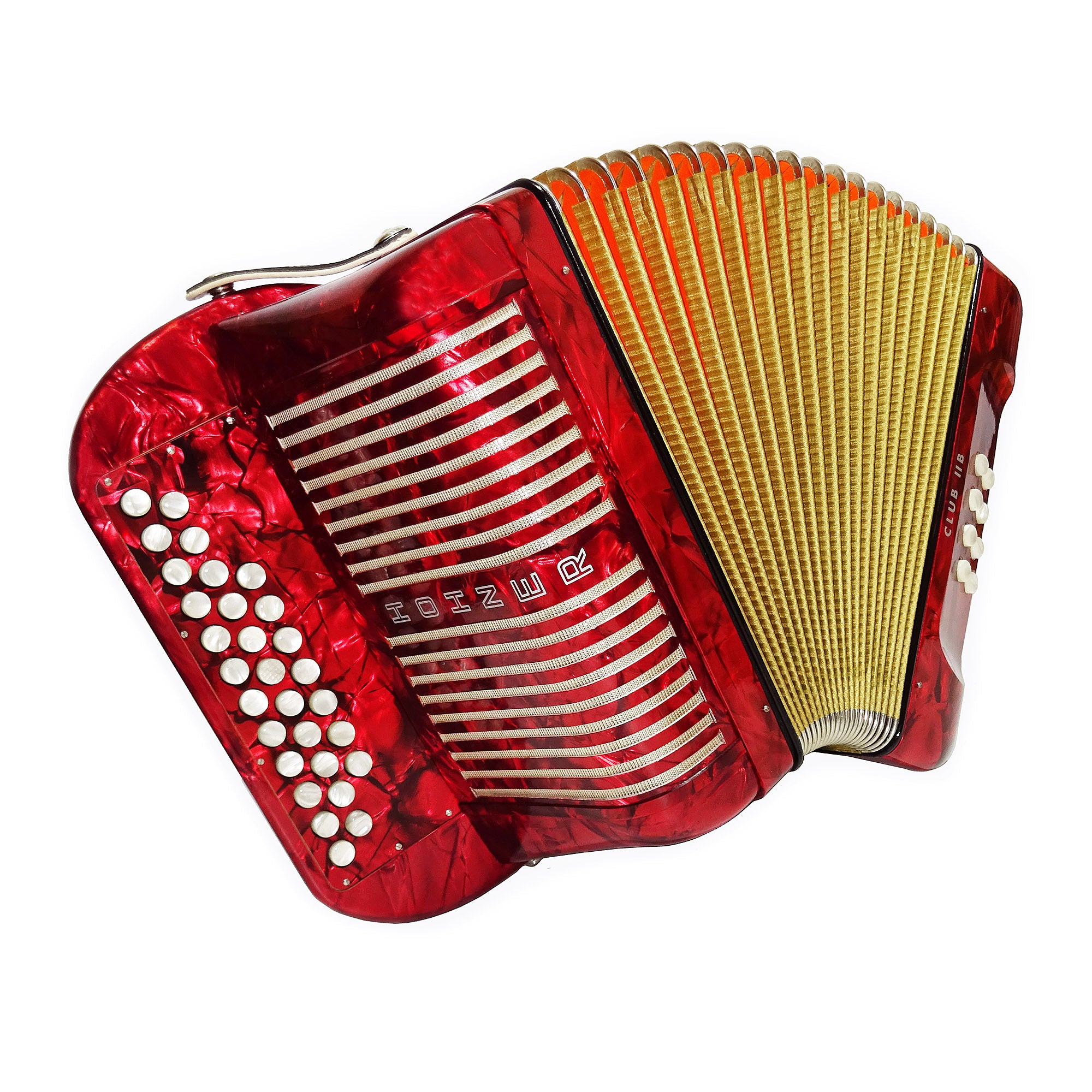 Close to New! Hohner Club llB Diatonic Squeezebox German Button Accordion Straps 2052, Rare Quality Harmonica, Amazing sound!