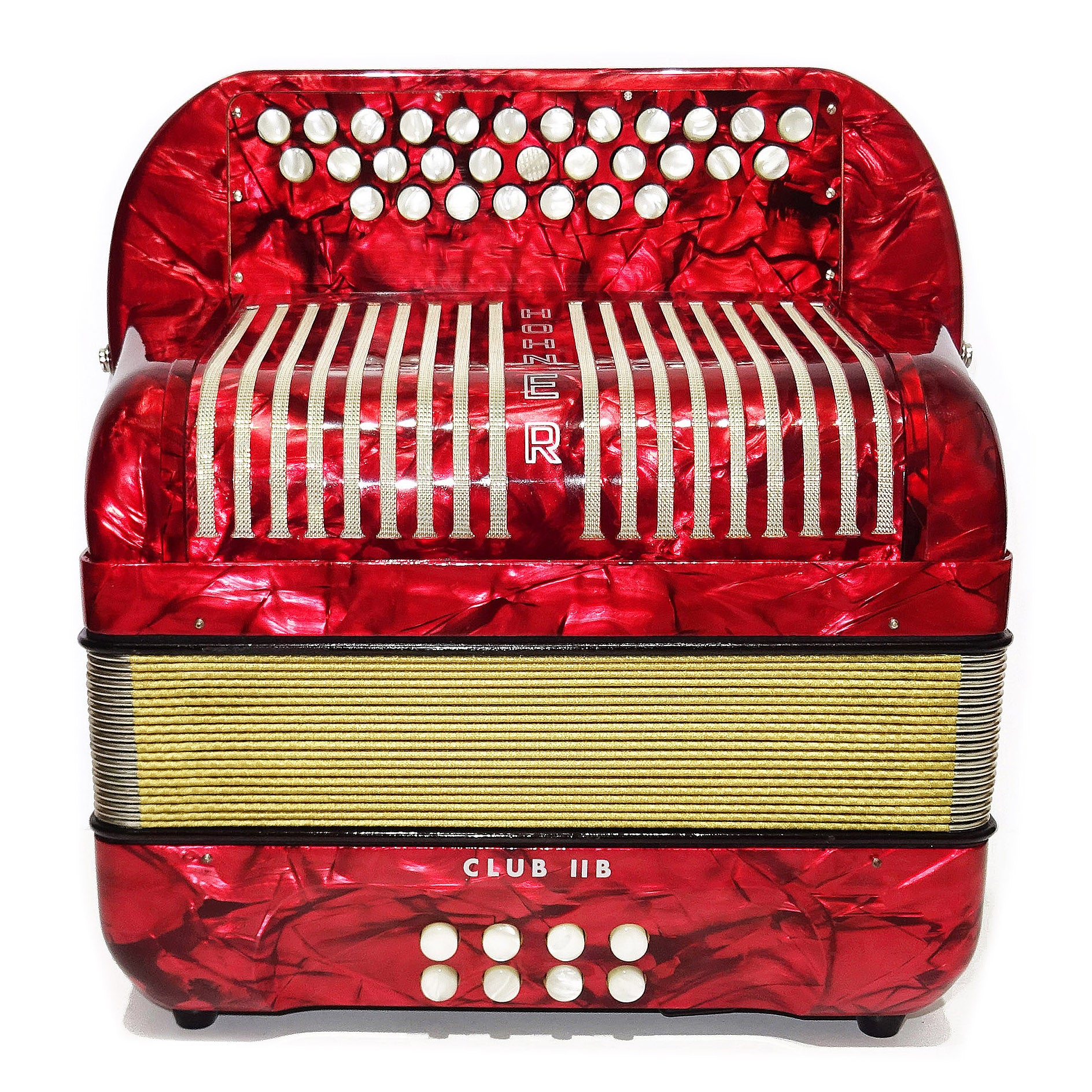 Close to New! Hohner Club llB Diatonic Squeezebox German Button Accordion Straps 2052, Rare Quality Harmonica, Amazing sound!