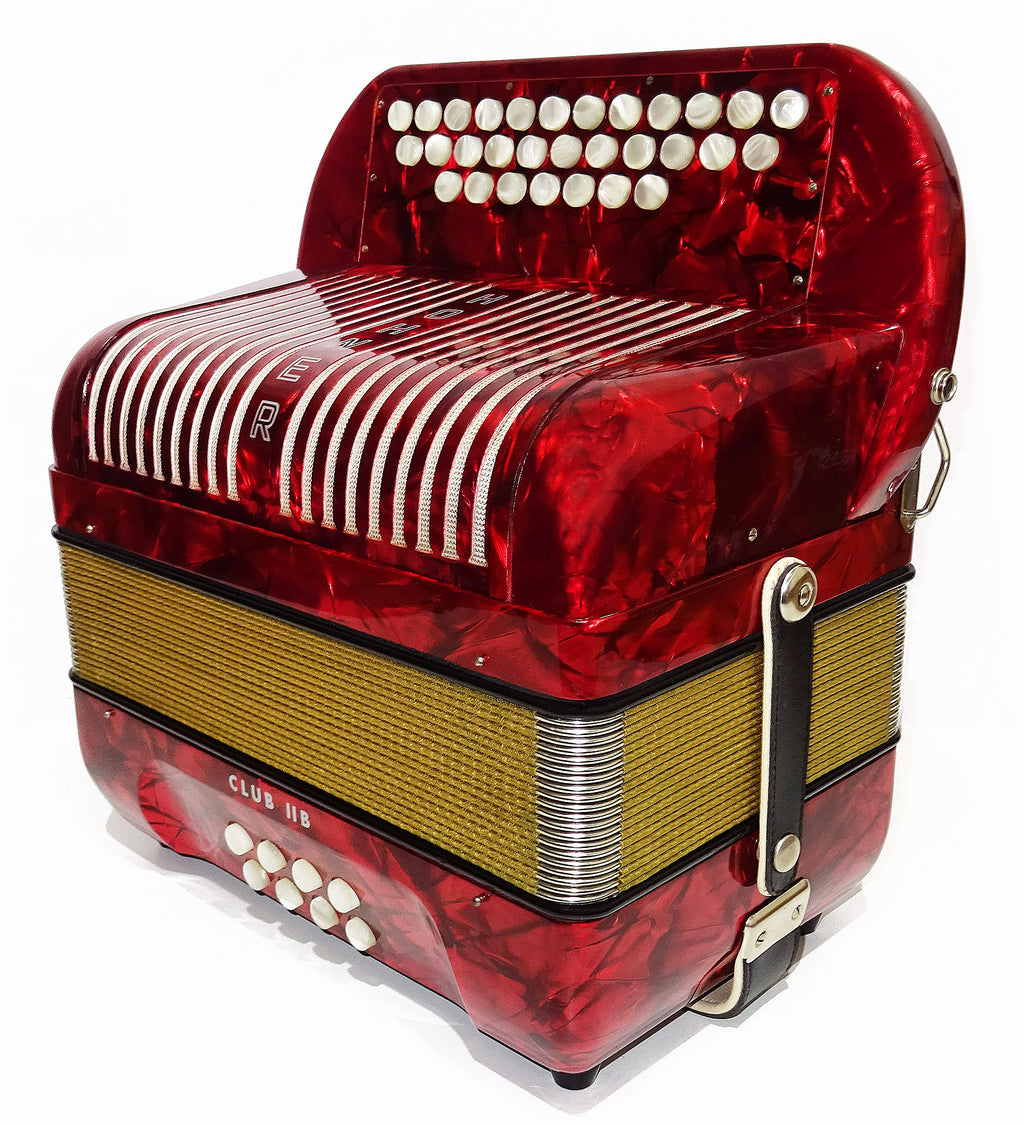 Close to New! Hohner Club llB Diatonic Squeezebox German Button Accordion Straps 2052, Rare Quality Harmonica, Amazing sound!