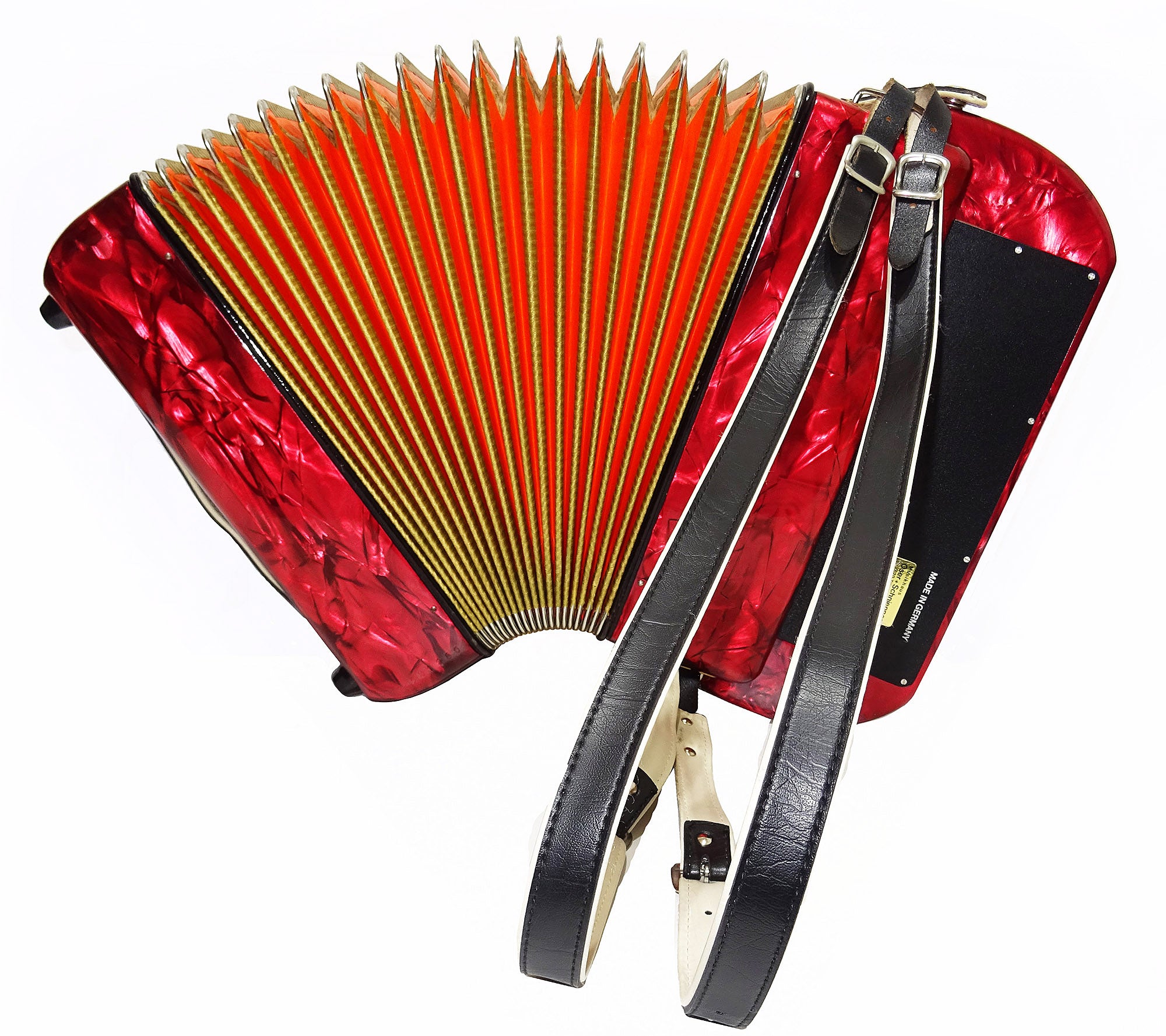 Close to New! Hohner Club llB Diatonic Squeezebox German Button Accordion Straps 2052, Rare Quality Harmonica, Amazing sound!