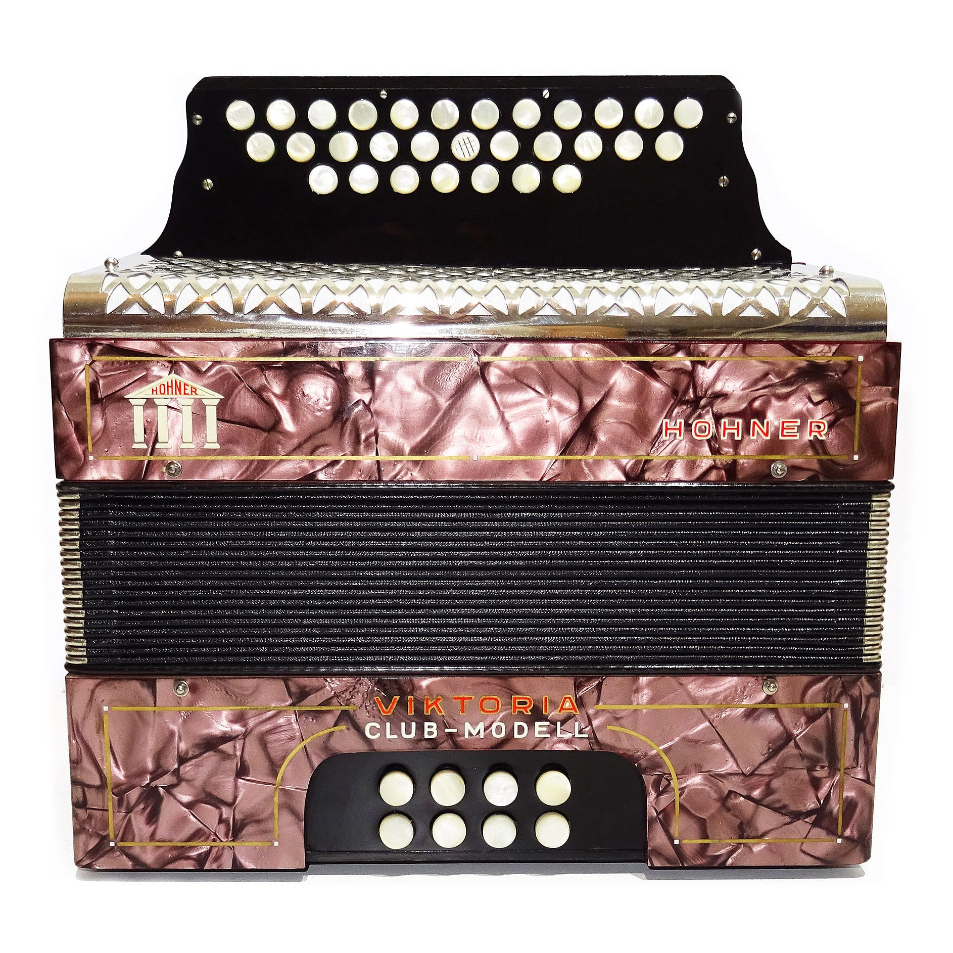 Vintage Hohner Victoria Club-Modell Diatonic Button Accordion Squeezebox Concertina, 2055, made in Germany, incl New Straps, Amazing sound!
