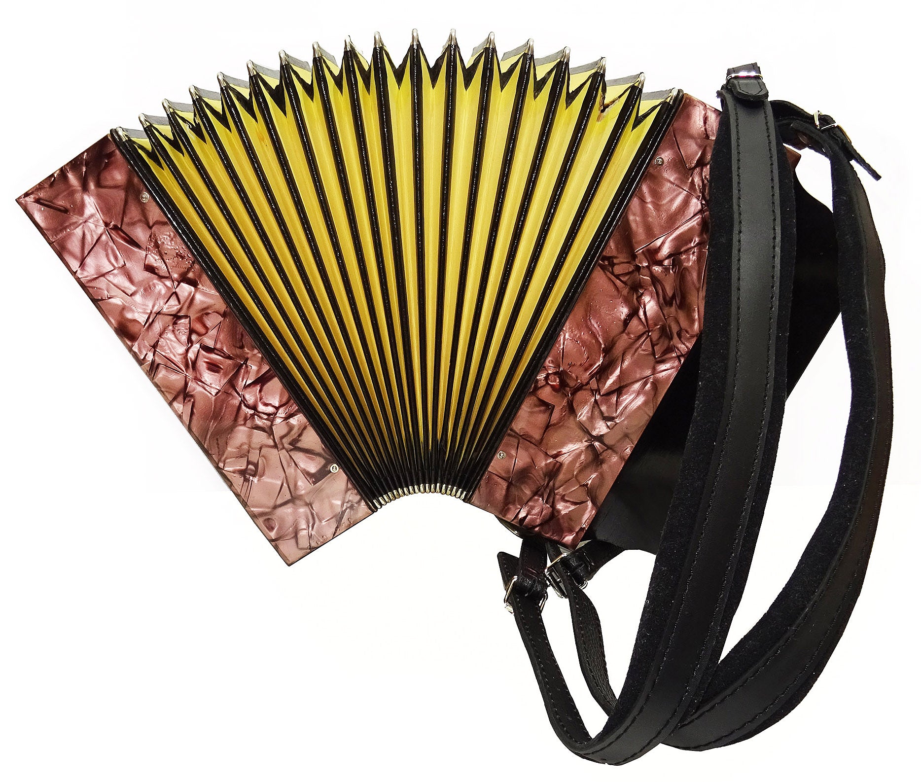 Vintage Hohner Victoria Club-Modell Diatonic Button Accordion Squeezebox Concertina, 2055, made in Germany, incl New Straps, Amazing sound!