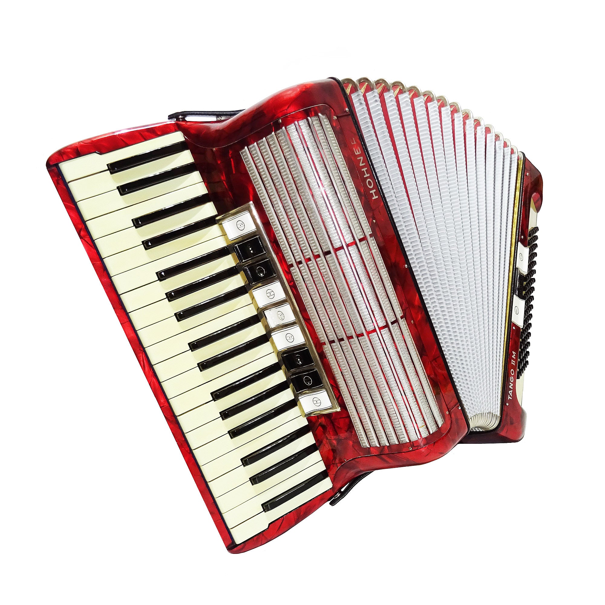 Hohner Tango IIM made in Germany Rare Lightweight Original Piano Accordion, 2065, incl. Straps, Top Quality Concert Accordion, Amazing Rich Sound!