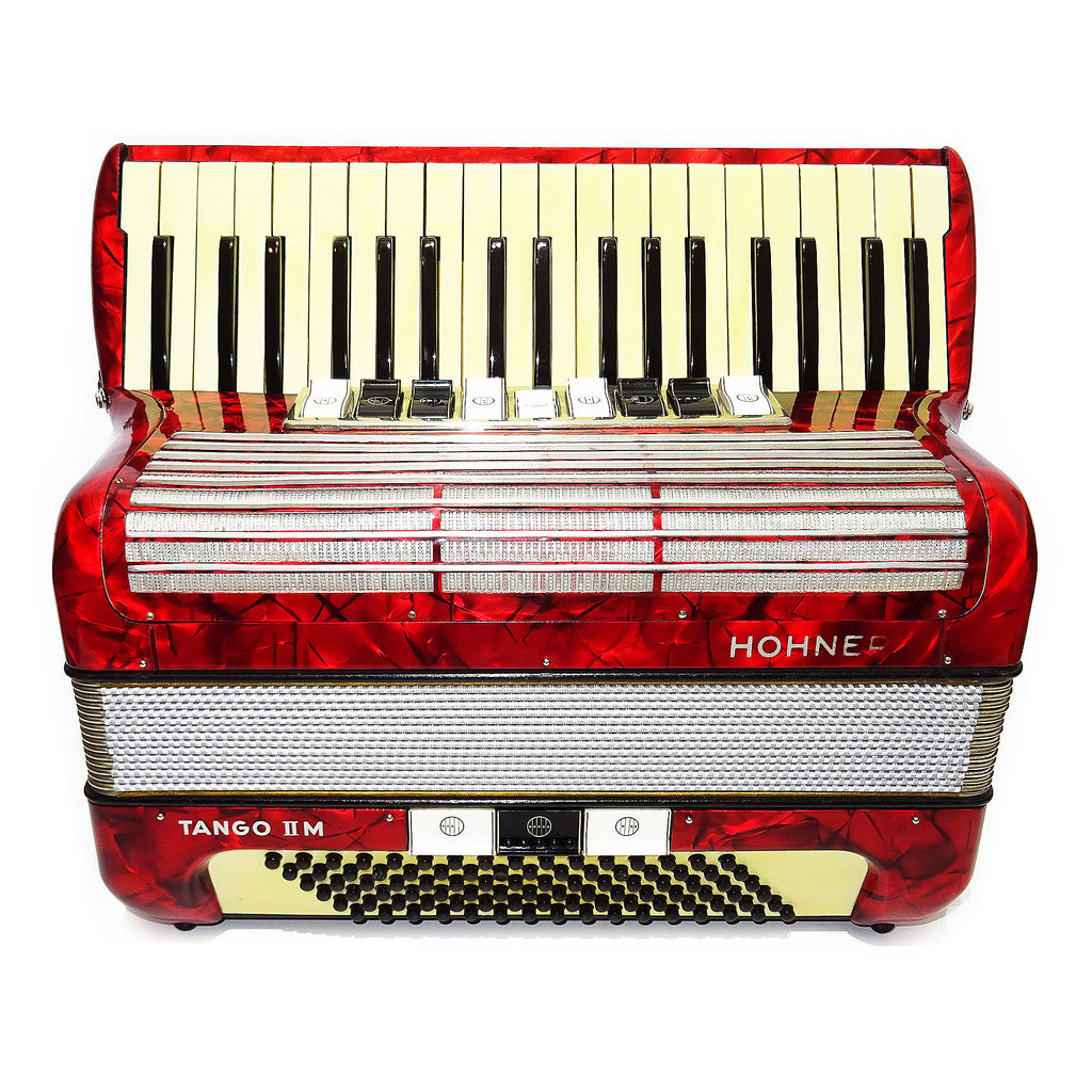 Hohner Tango IIM made in Germany Rare Lightweight Original Piano Accordion, 2065, incl. Straps, Top Quality Concert Accordion, Amazing Rich Sound!