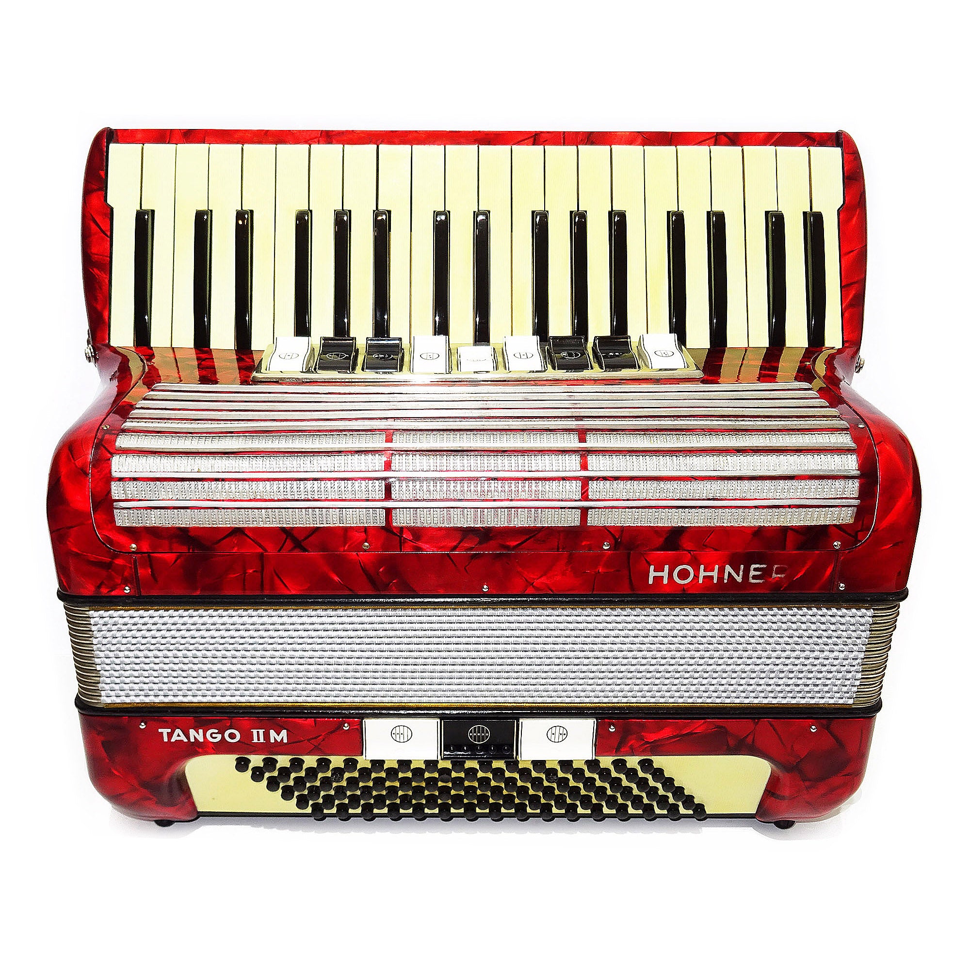 Hohner Tango IIM made in Germany Rare Lightweight Original Piano Accordion, 2065, incl. Straps, Top Quality Concert Accordion, Amazing Rich Sound!