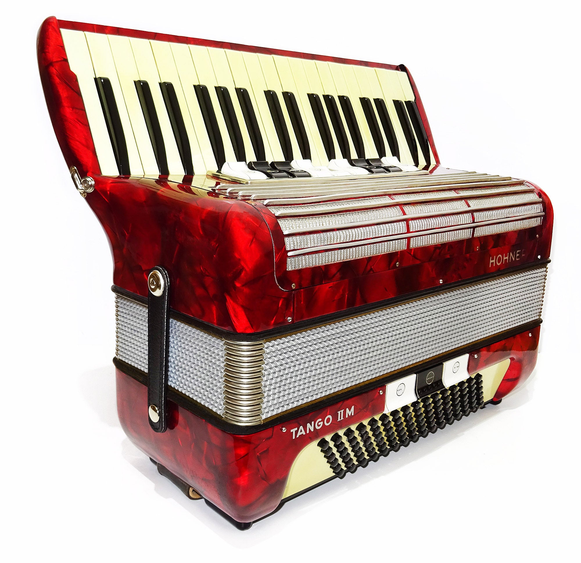 Hohner Tango IIM made in Germany Rare Lightweight Original Piano Accordion, 2065, incl. Straps, Top Quality Concert Accordion, Amazing Rich Sound!