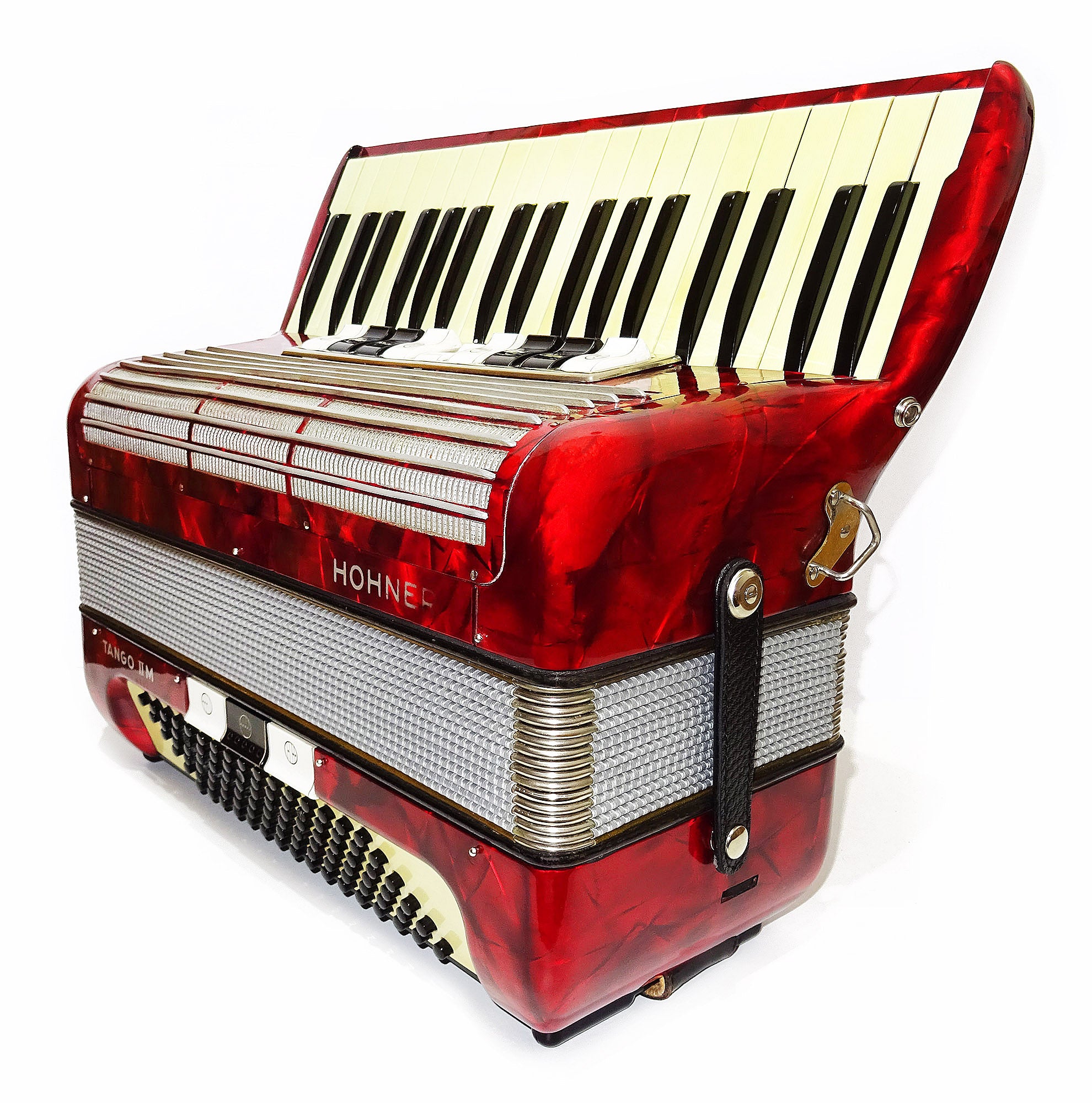 Hohner Tango IIM made in Germany Rare Lightweight Original Piano Accordion, 2065, incl. Straps, Top Quality Concert Accordion, Amazing Rich Sound!