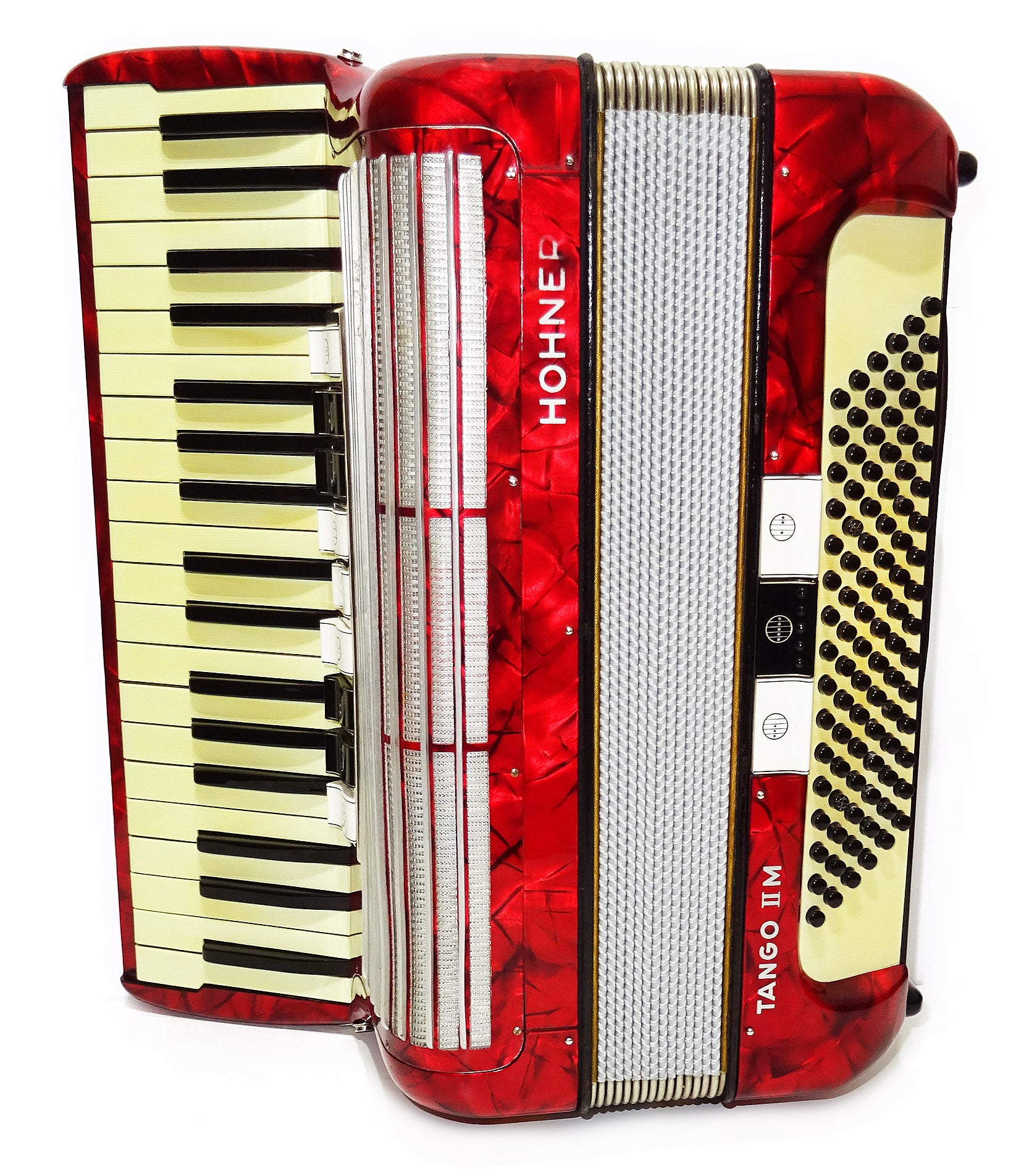 Hohner Tango IIM made in Germany Rare Lightweight Original Piano Accordion, 2065, incl. Straps, Top Quality Concert Accordion, Amazing Rich Sound!