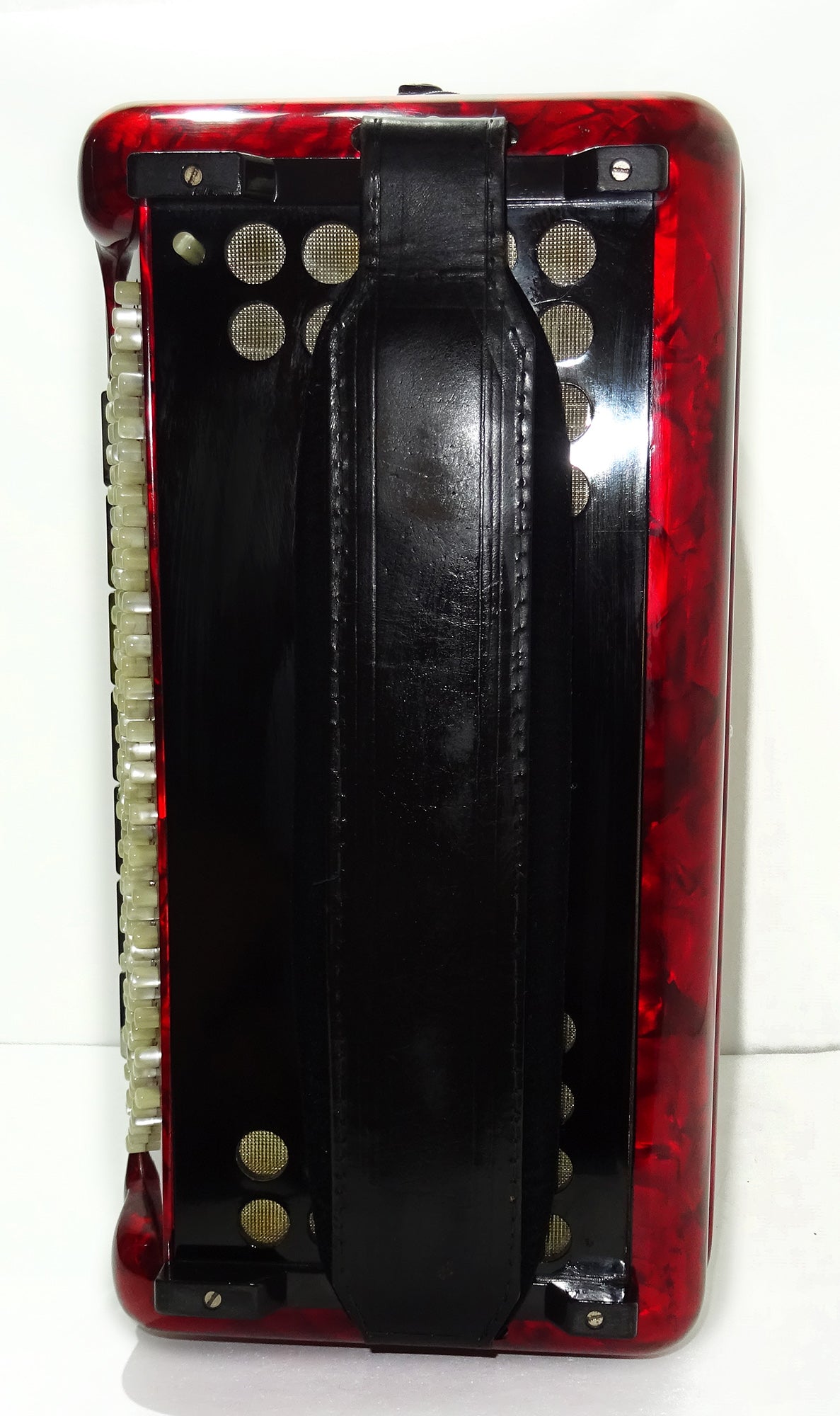 Perfect Excelsior 120 Bass Button Accordion, made in Italy, C System, Double Cassotto, 2538, includes Straps and Hard Case, Professional Accordian!
