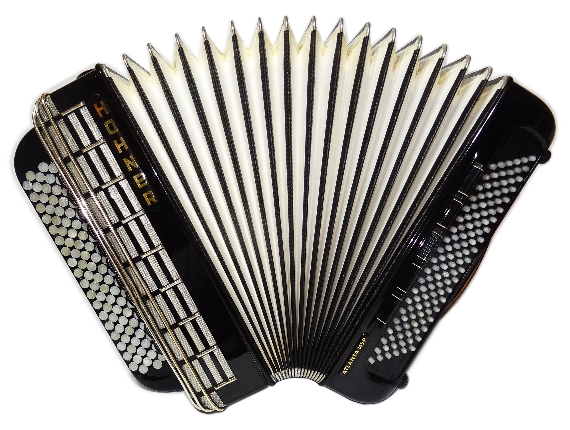 Hohner Atlanta 145P 5 Rows Button Accordion made in Germany Harmonika Professional Akkordeon Fantastic sound, 2561