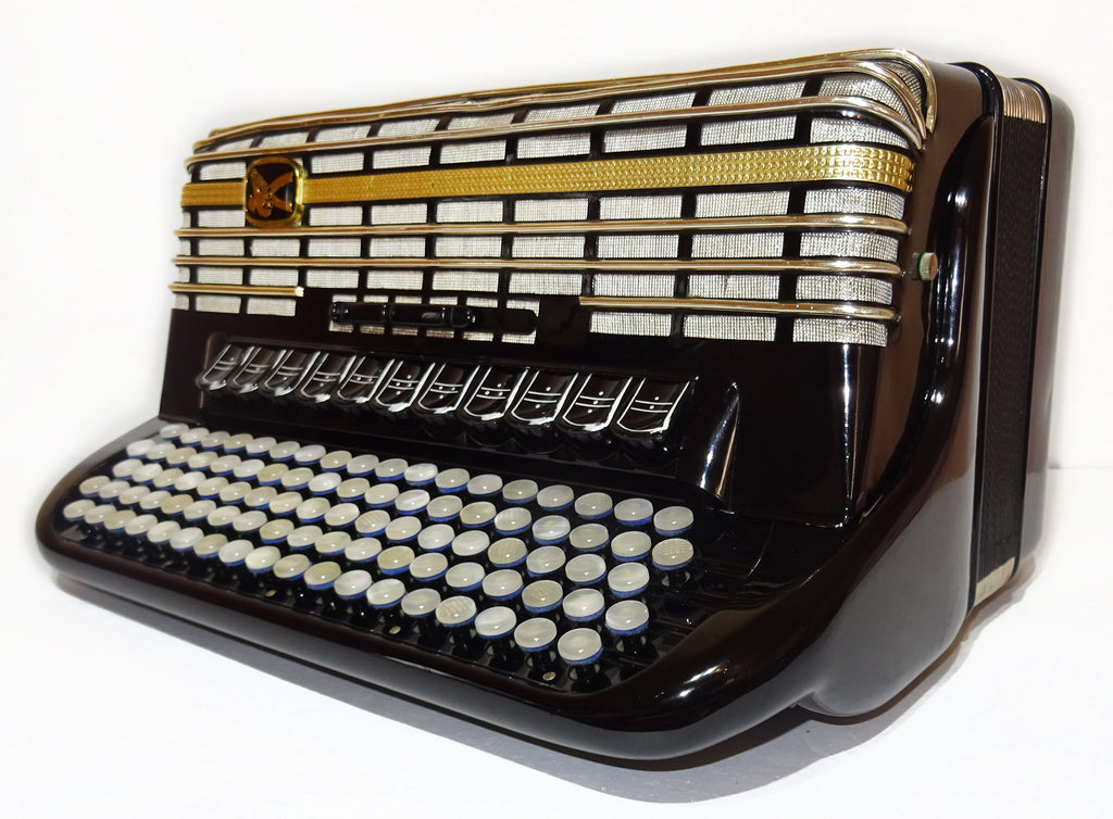 Hohner Atlanta 145P 5 Rows Button Accordion made in Germany Harmonika Professional Akkordeon Fantastic sound, 2561