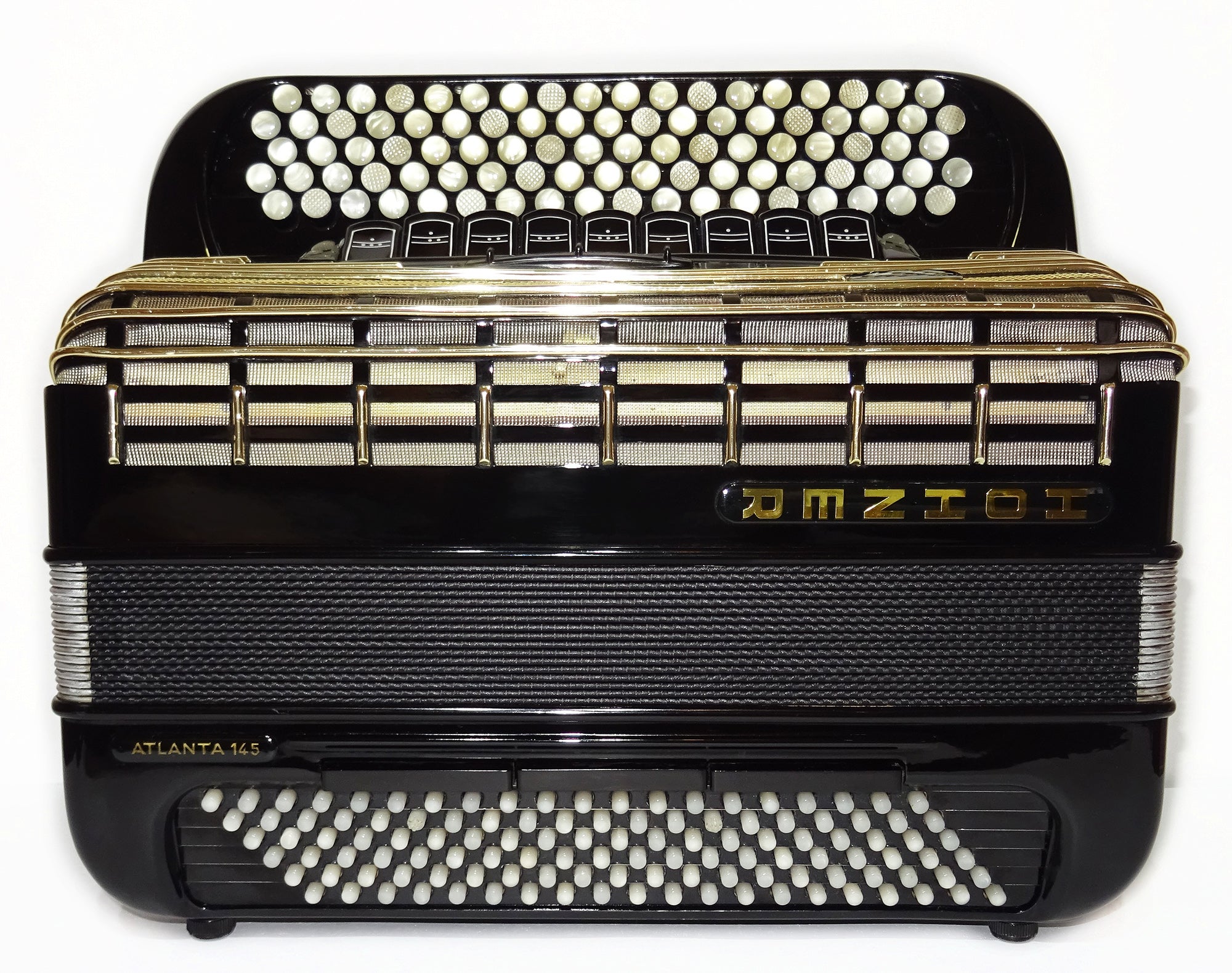 Hohner Atlanta 145 Akkordeon Professional 5 Rows Button Accordion made in Germany, Original Top Quality Fisarmonica Fantastic sound, 2562