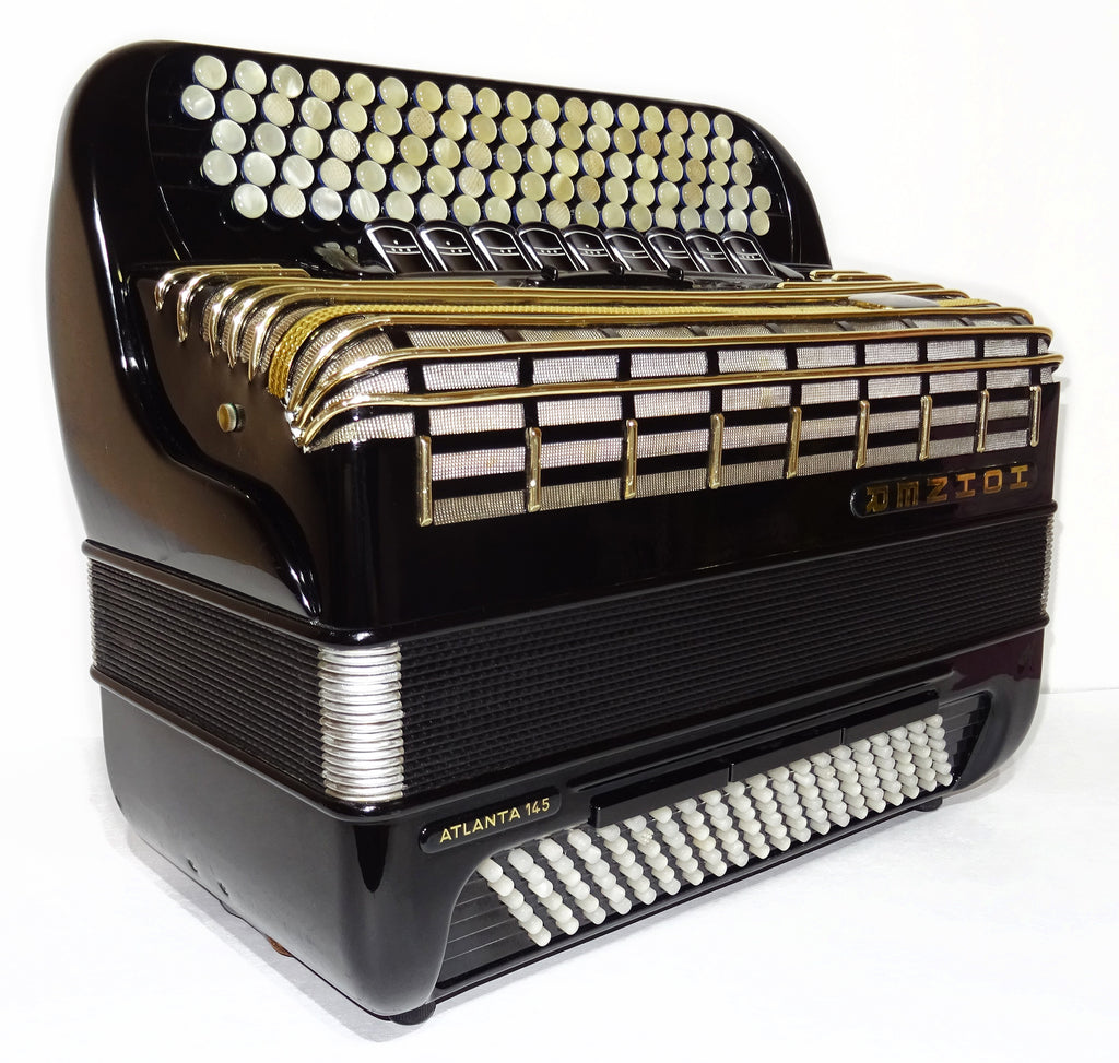 Hohner Atlanta 145 Akkordeon Professional 5 Rows Button Accordion made in Germany, Original Top Quality Fisarmonica Fantastic sound, 2562