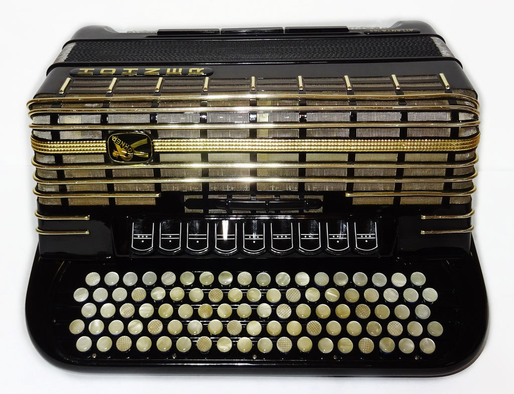 Hohner Atlanta 145 Akkordeon Professional 5 Rows Button Accordion made in Germany, Original Top Quality Fisarmonica Fantastic sound, 2562