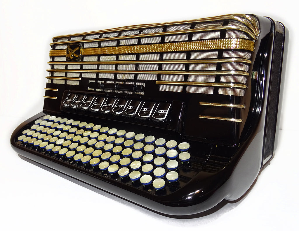 Hohner Atlanta 145 Akkordeon Professional 5 Rows Button Accordion made in Germany, Original Top Quality Fisarmonica Fantastic sound, 2562