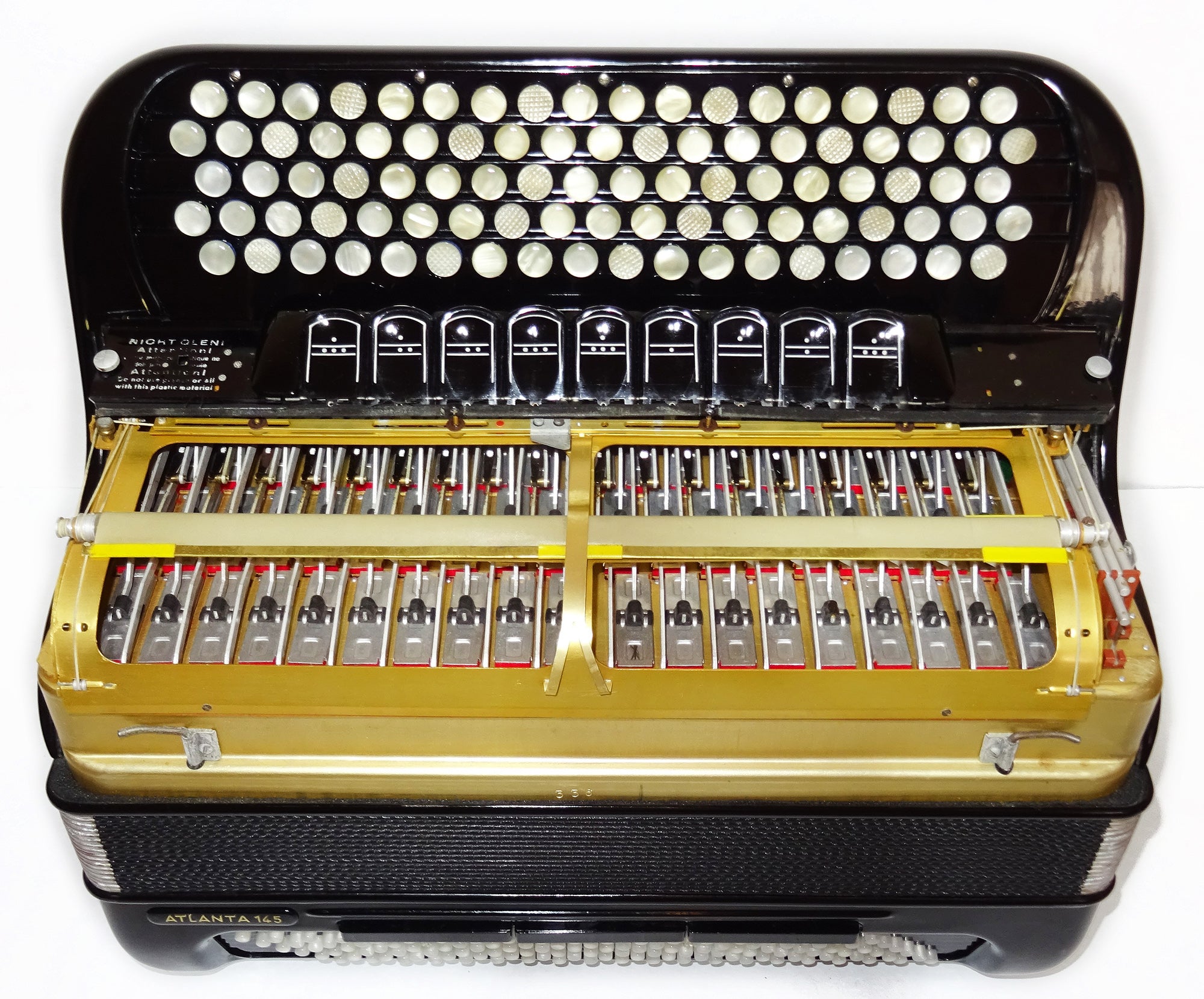 Hohner Atlanta 145 Akkordeon Professional 5 Rows Button Accordion made in Germany, Original Top Quality Fisarmonica Fantastic sound, 2562