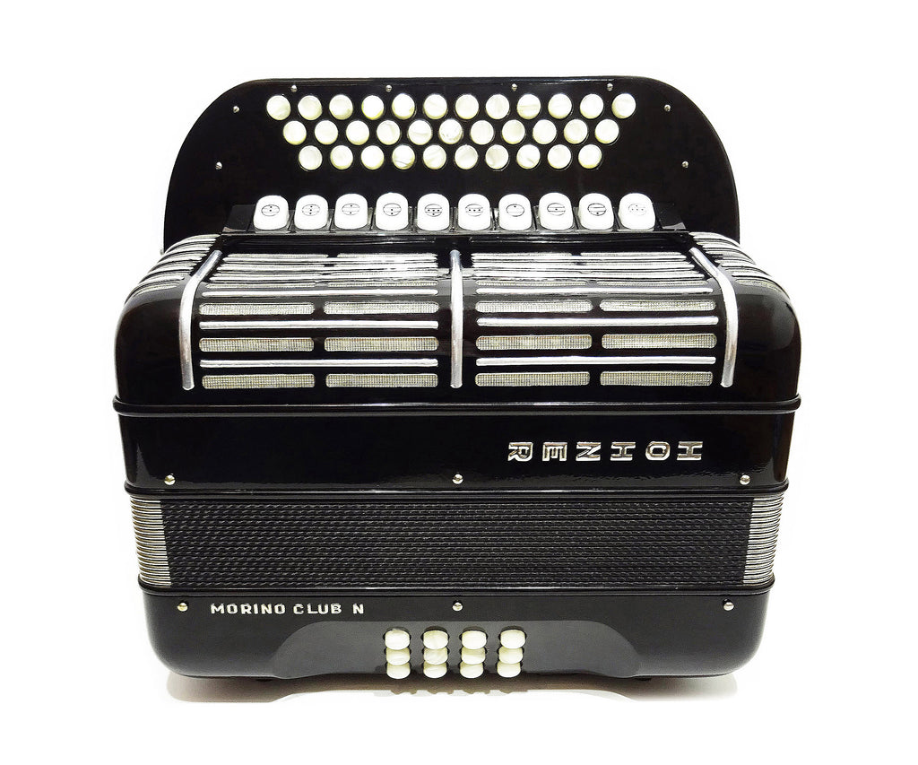 Hohner Morino Club N Diatonic Double Cassotto Harmonika made in Germany 2097, incl New Straps, Case, Squeezebox Garmon, Amazing Rich and Deep sound!