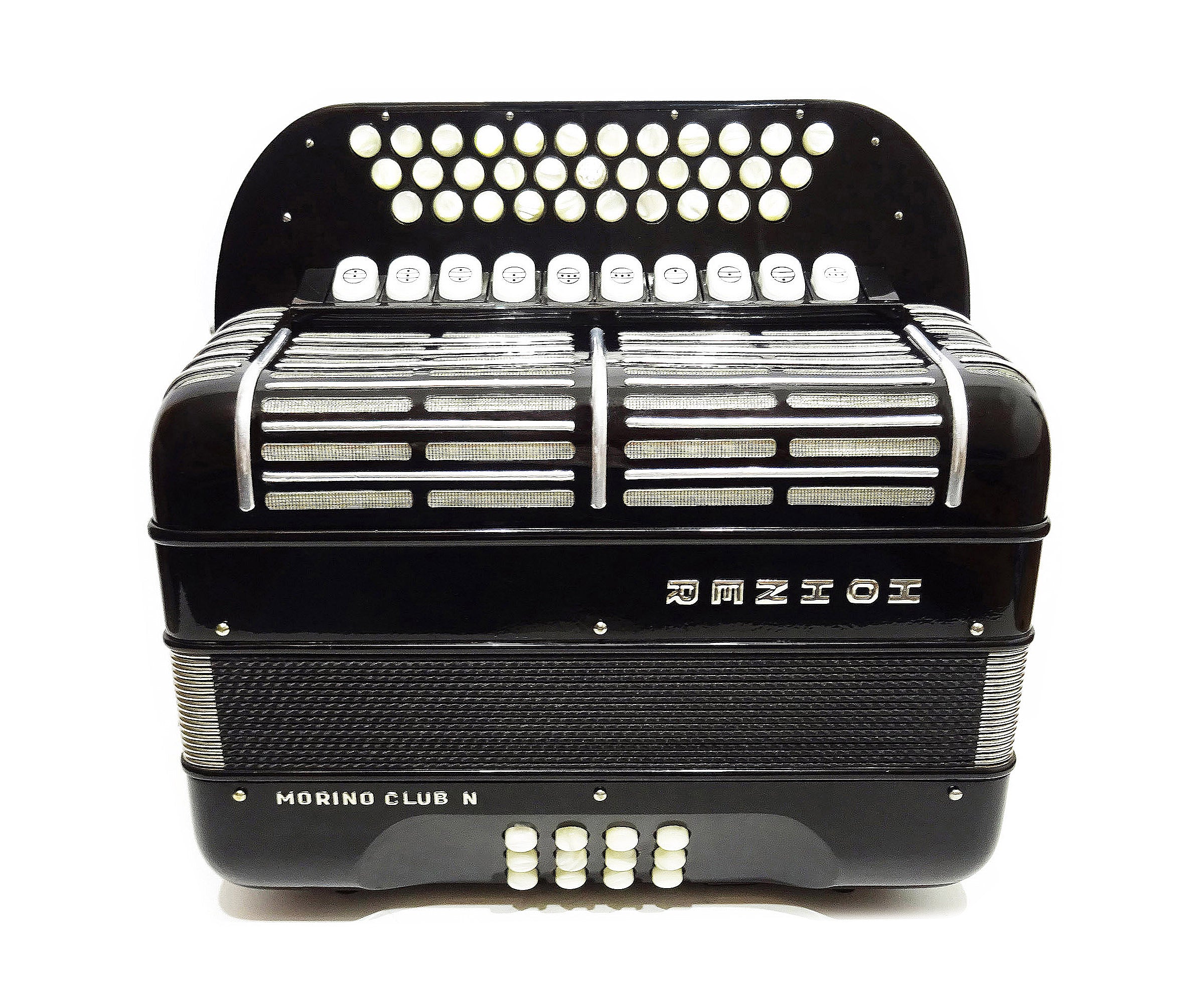 Hohner Morino Club N Diatonic Double Cassotto Harmonika made in Germany 2097, incl New Straps, Case, Squeezebox Garmon, Amazing Rich and Deep sound!