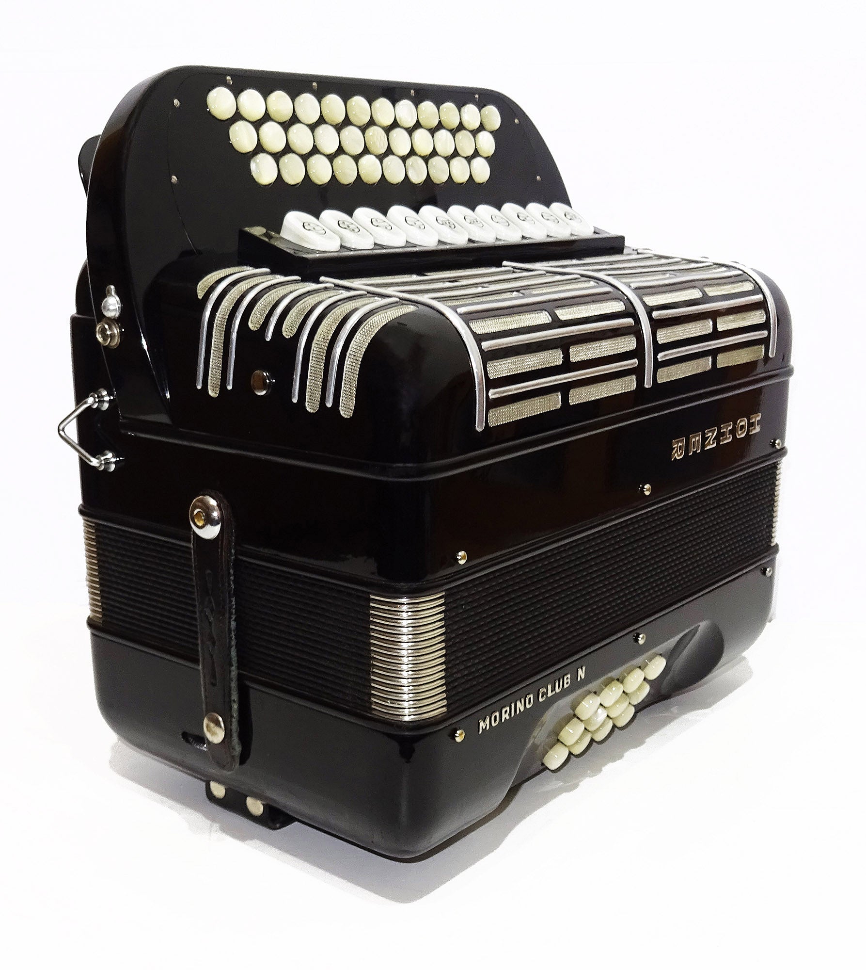 Hohner Morino Club N Diatonic Double Cassotto Harmonika made in Germany 2097, incl New Straps, Case, Squeezebox Garmon, Amazing Rich and Deep sound!