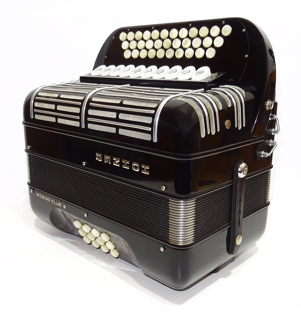 Hohner Morino Club N Diatonic Double Cassotto Harmonika made in Germany 2097, incl New Straps, Case, Squeezebox Garmon, Amazing Rich and Deep sound!