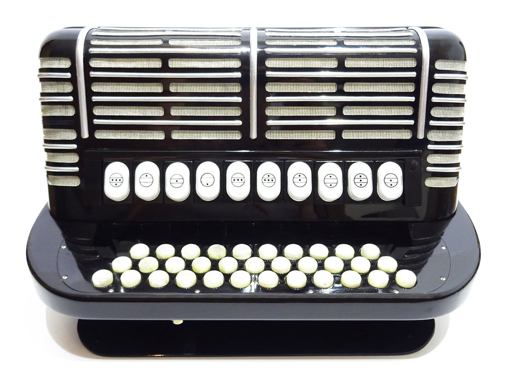 Hohner Morino Club N Diatonic Double Cassotto Harmonika made in Germany 2097, incl New Straps, Case, Squeezebox Garmon, Amazing Rich and Deep sound!