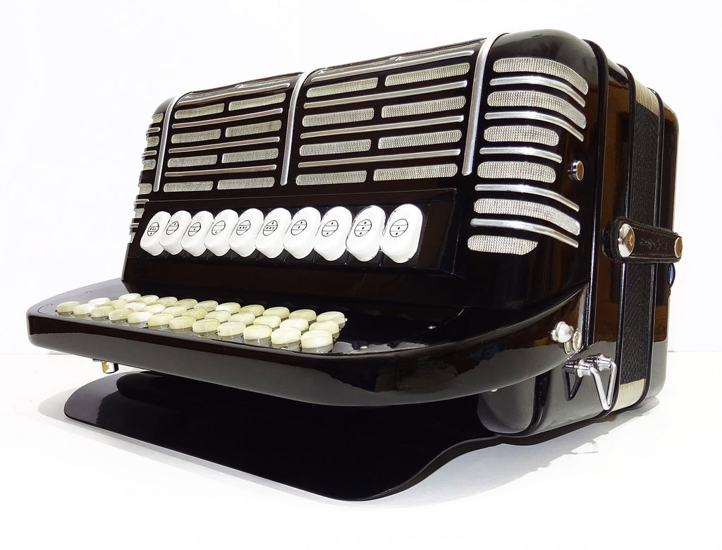 Hohner Morino Club N Diatonic Double Cassotto Harmonika made in Germany 2097, incl New Straps, Case, Squeezebox Garmon, Amazing Rich and Deep sound!
