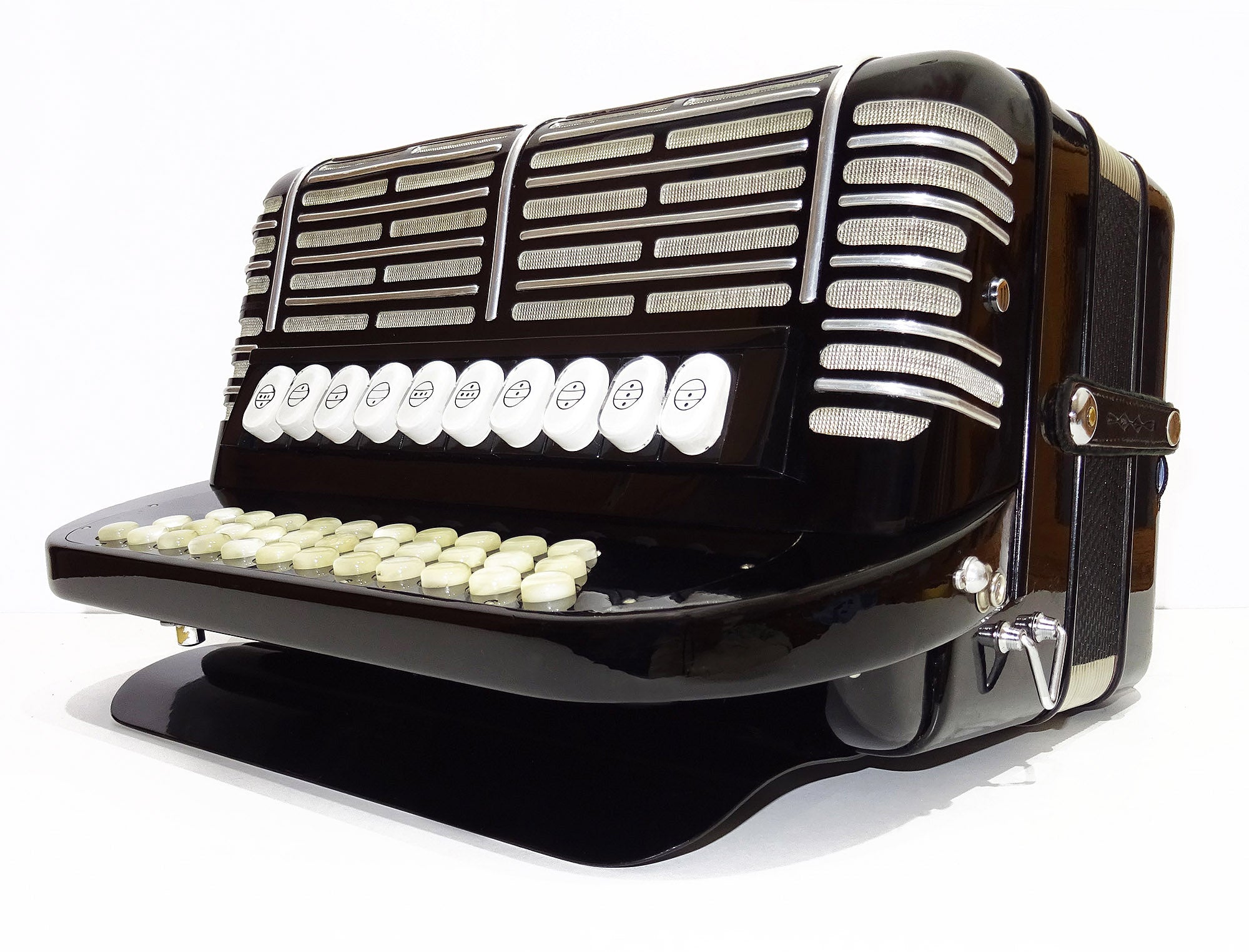 Hohner Morino Club N Diatonic Double Cassotto Harmonika made in Germany 2097, incl New Straps, Case, Squeezebox Garmon, Amazing Rich and Deep sound!
