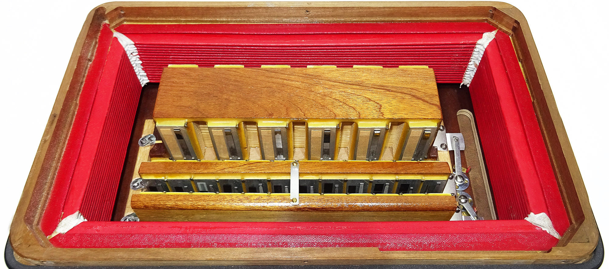 Hohner Morino Club N Diatonic Double Cassotto Harmonika made in Germany 2097, incl New Straps, Case, Squeezebox Garmon, Amazing Rich and Deep sound!
