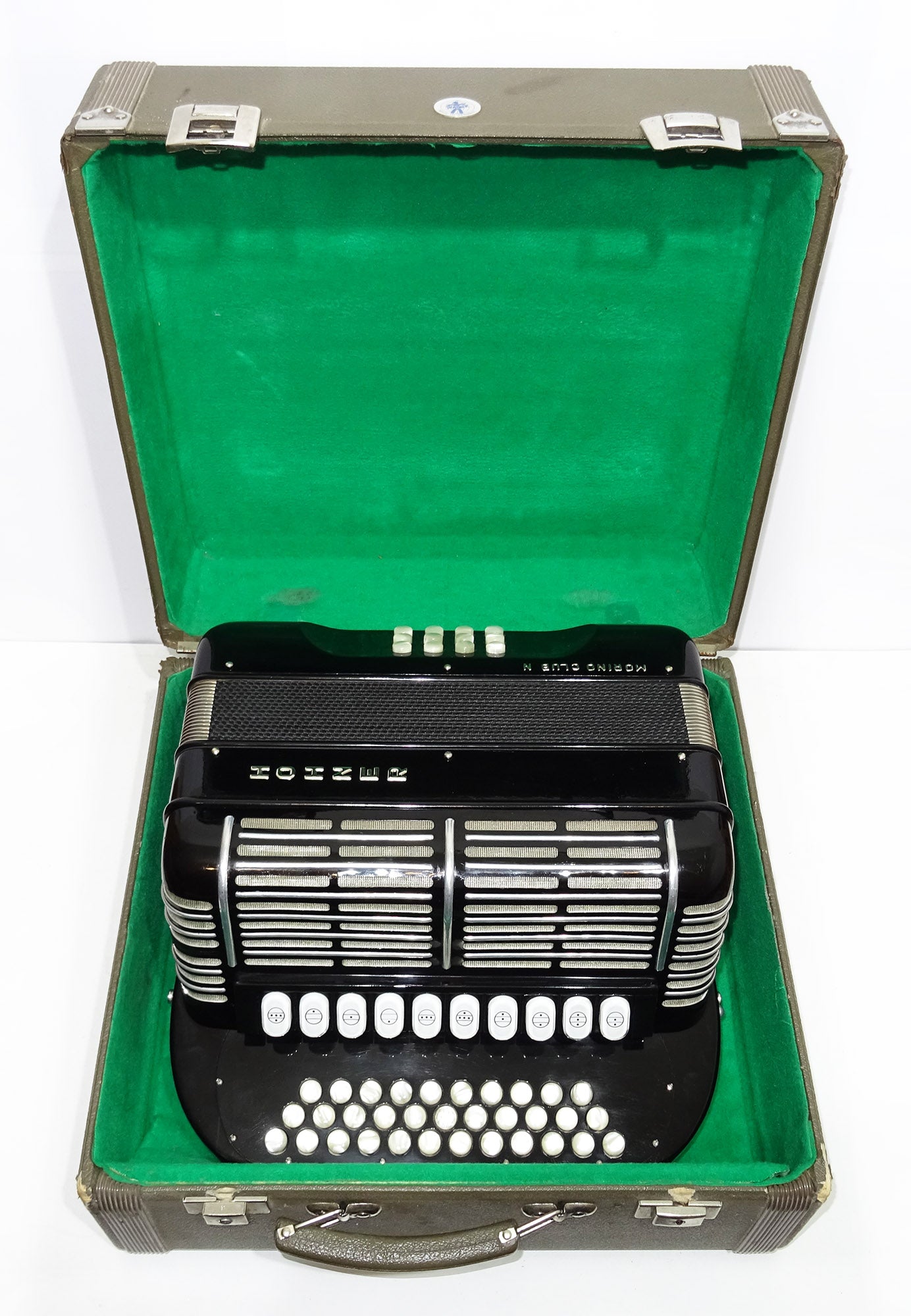 Hohner Morino Club N Diatonic Double Cassotto Harmonika made in Germany 2097, incl New Straps, Case, Squeezebox Garmon, Amazing Rich and Deep sound!