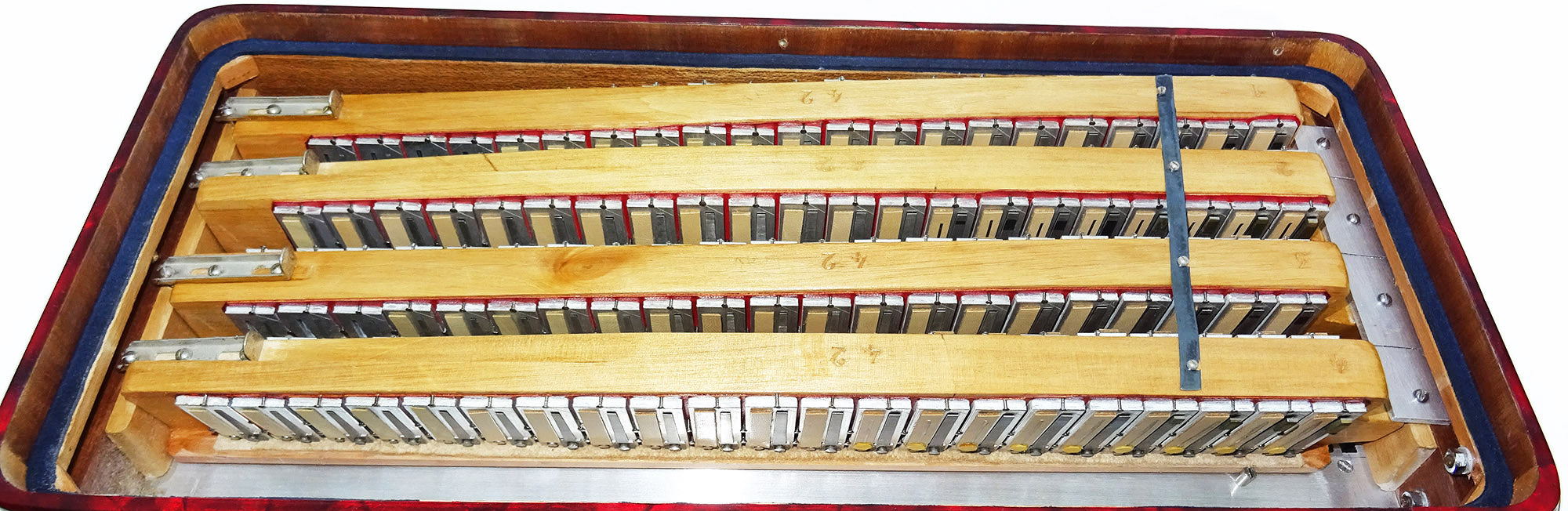 Rare Button Accordion Record C System 123 Bass Buttons made in Italy New Straps Case 2098, Wonderful Rich sound!