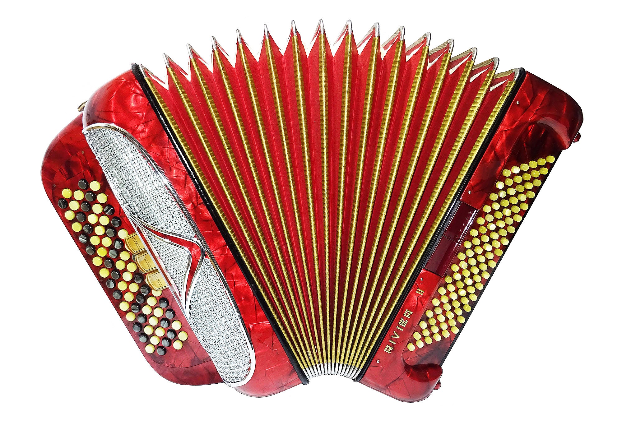 Hohner Riviera II Lightweight 5 Row Button Accordion C System made in Germany 2147, incl New Straps, Amazing sound!
