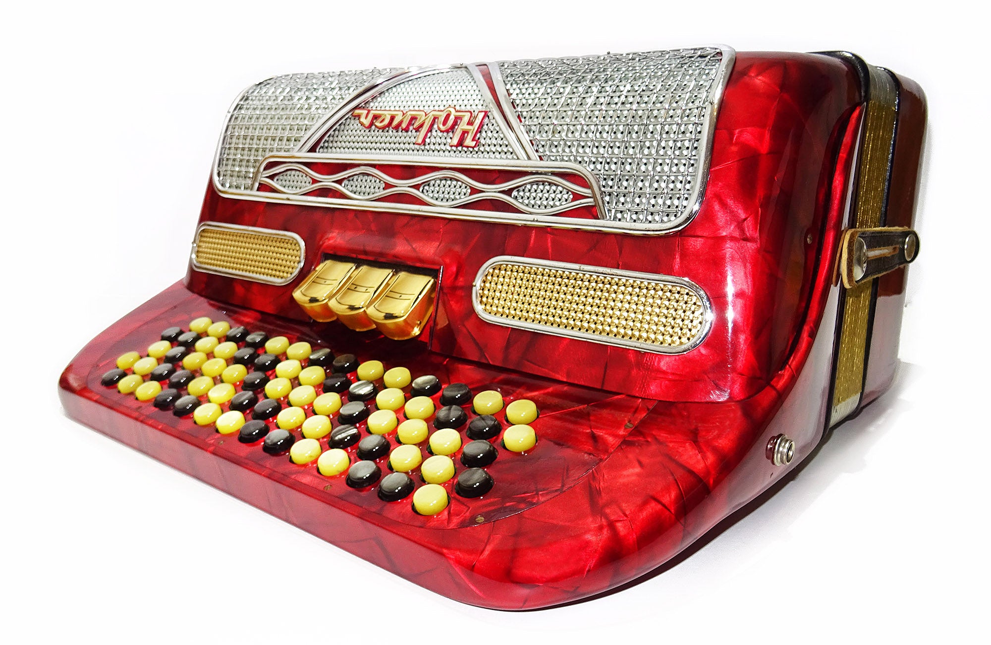 Hohner Riviera II Lightweight 5 Row Button Accordion C System made in Germany 2147, incl New Straps, Amazing sound!